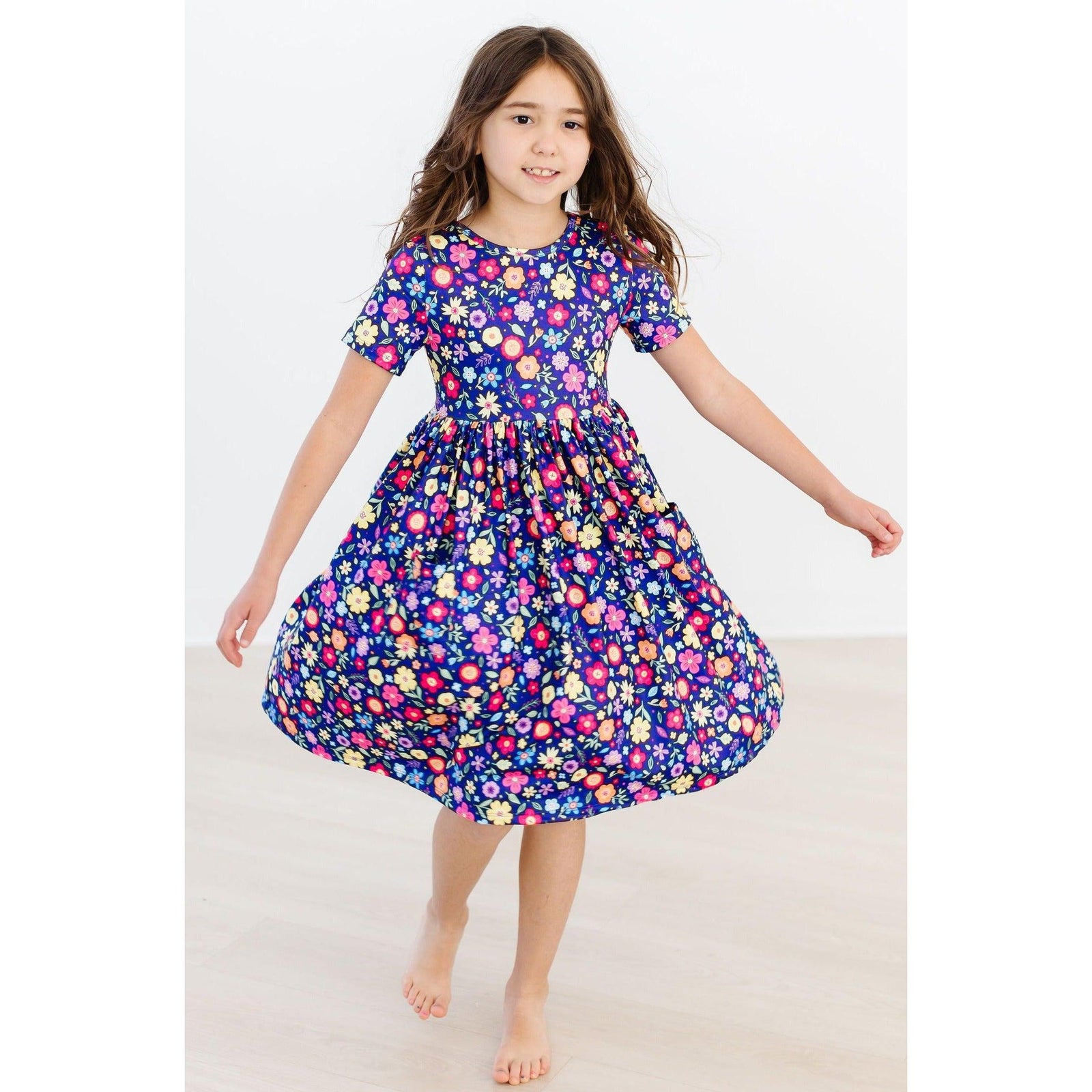 Pick a Posy S/S Pocket Twirl Dress
