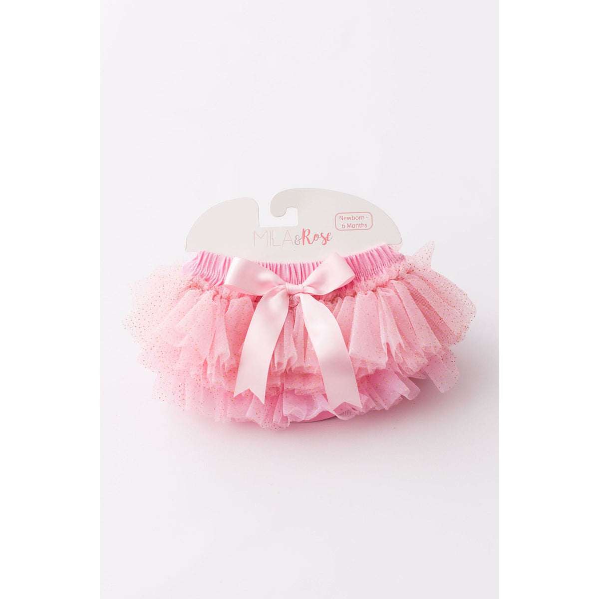 Pink &amp; Gold Glitter Ruffle Tutu Bloomer