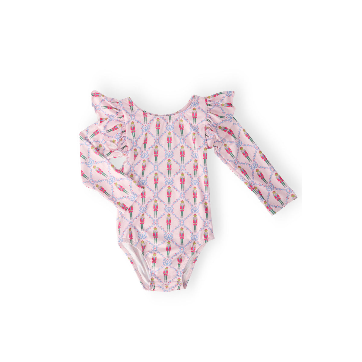 Pink Nutcracker L/S Flutter Sleeve Leotard