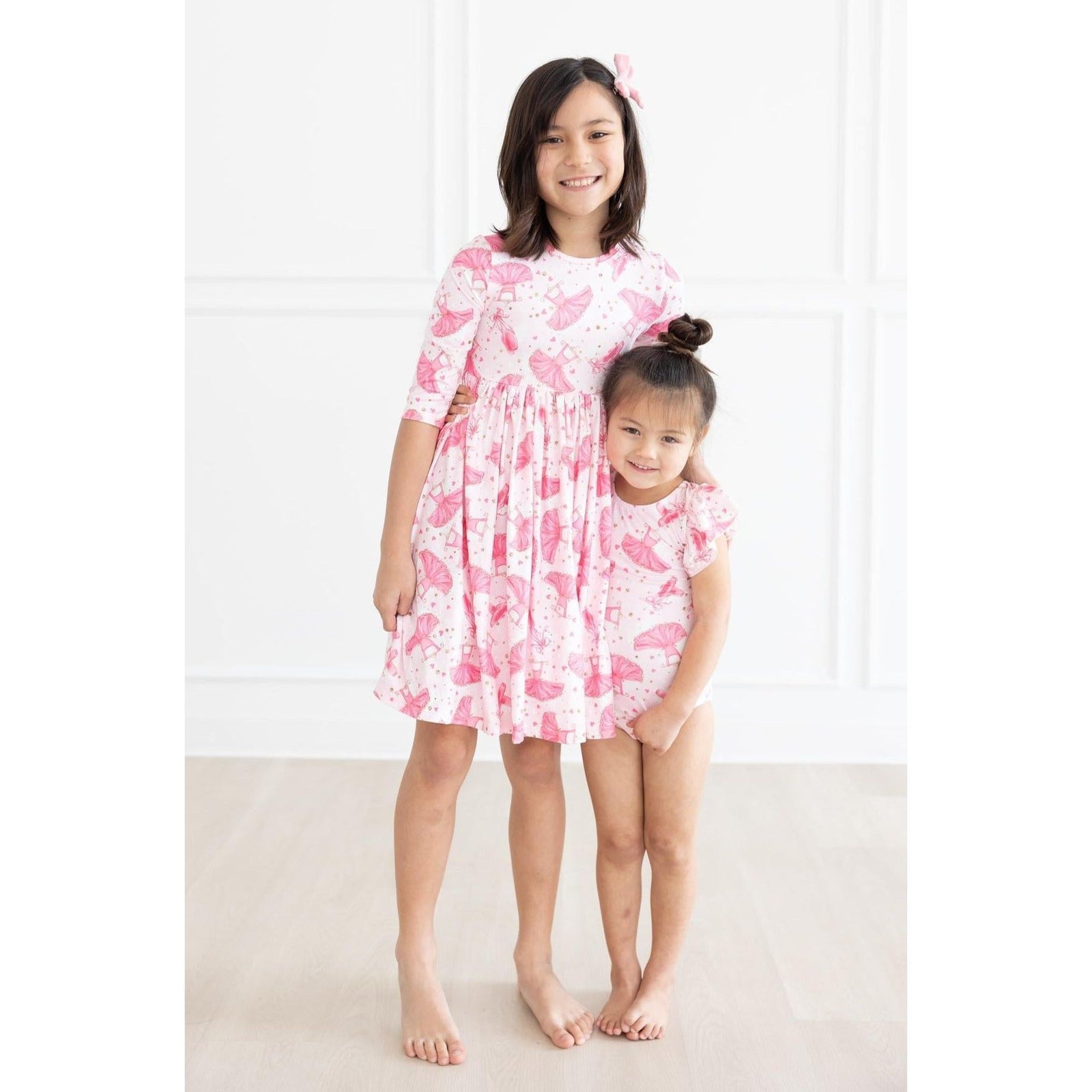 Pirouette 3/4 Sleeve Pocket Twirl Dress