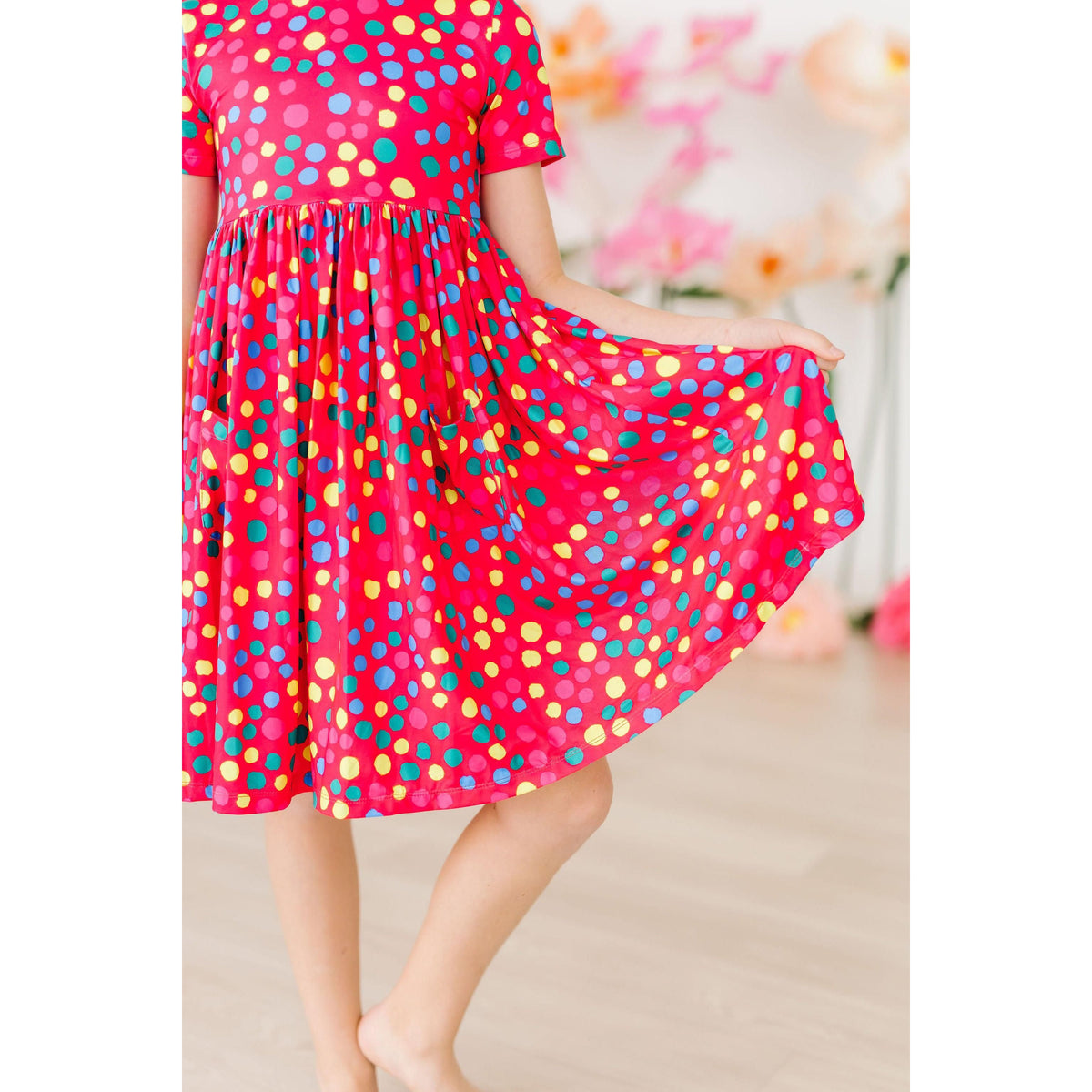 Polka Dot Party S/S Pocket Twirl Dress