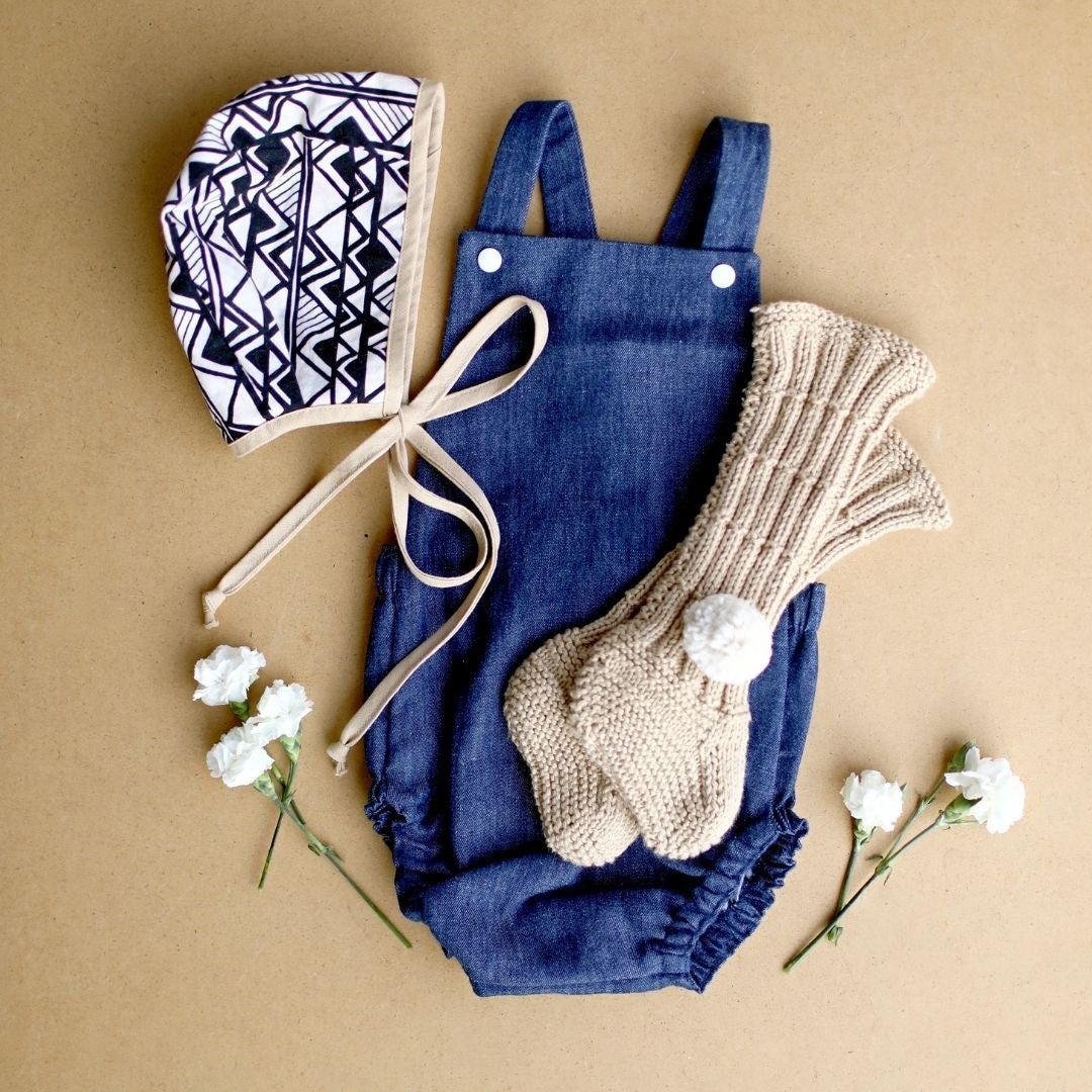 Pom-Pom Knit Bed Socks