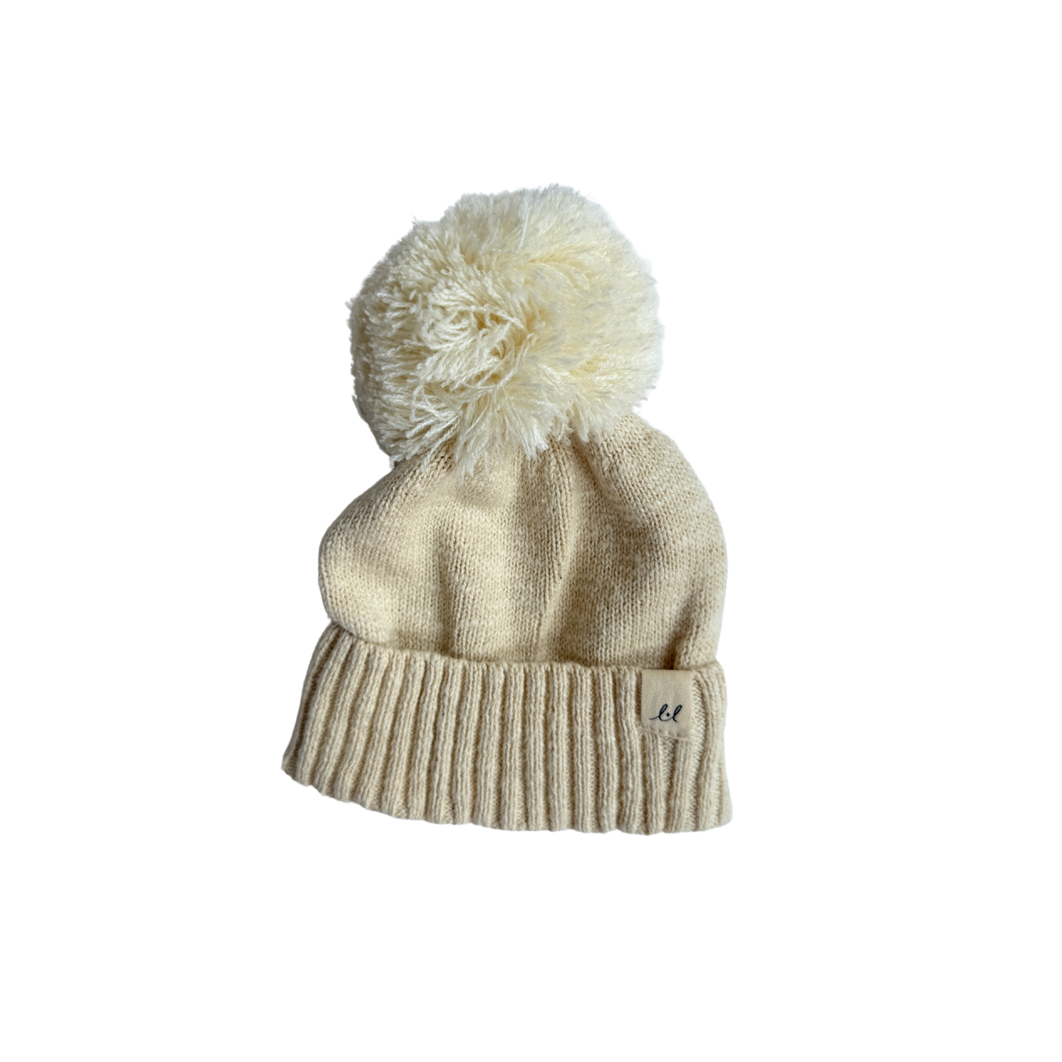 Luna + Luca Pom Beanie - French Cream