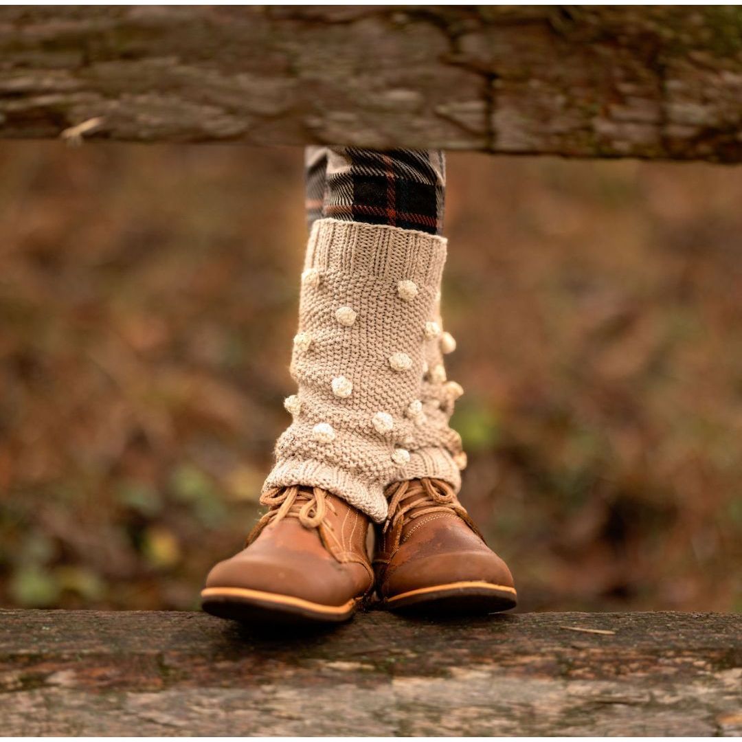 Popcorn Knit Leg Warmers
