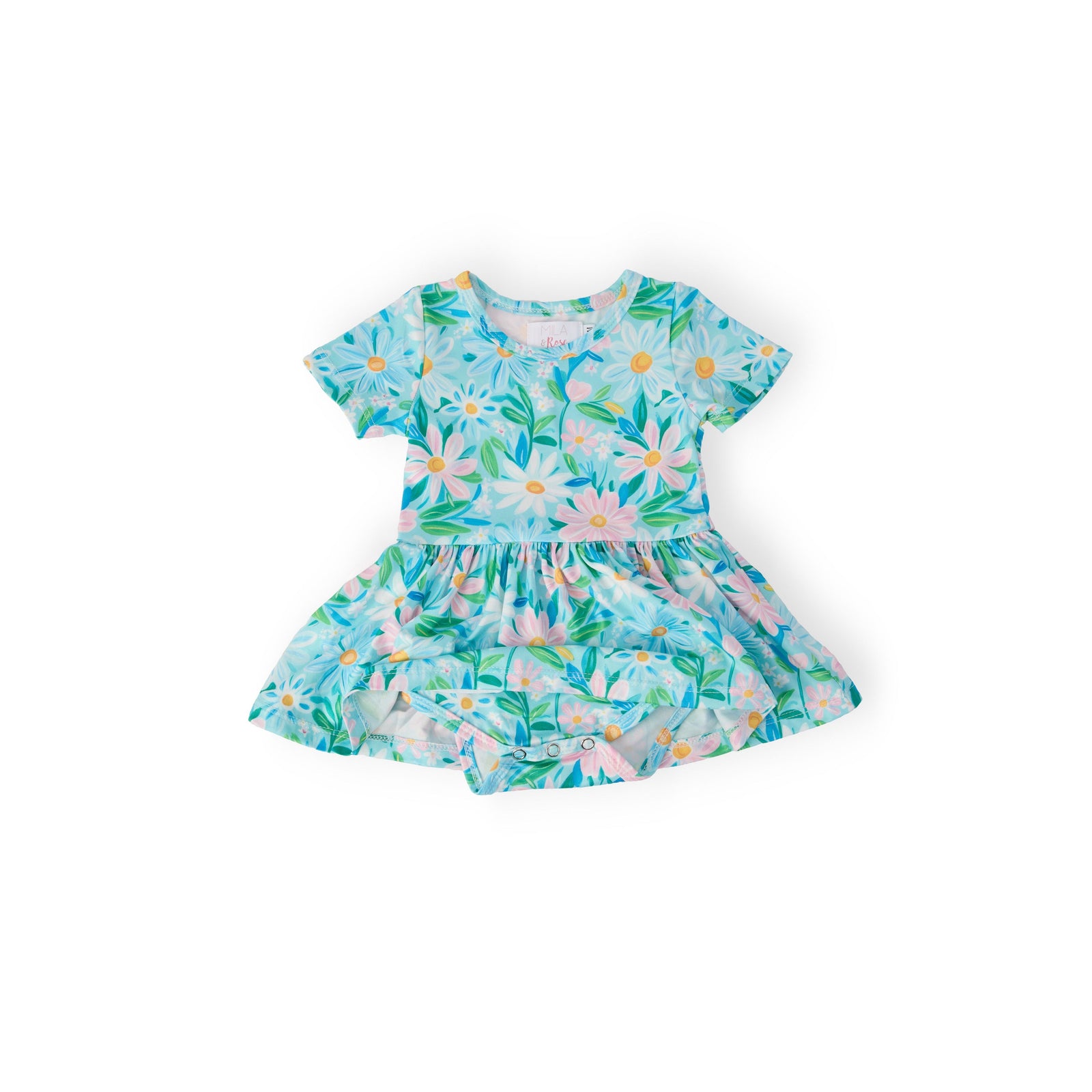 Preppy Daisies S/S Twirl Bodysuit
