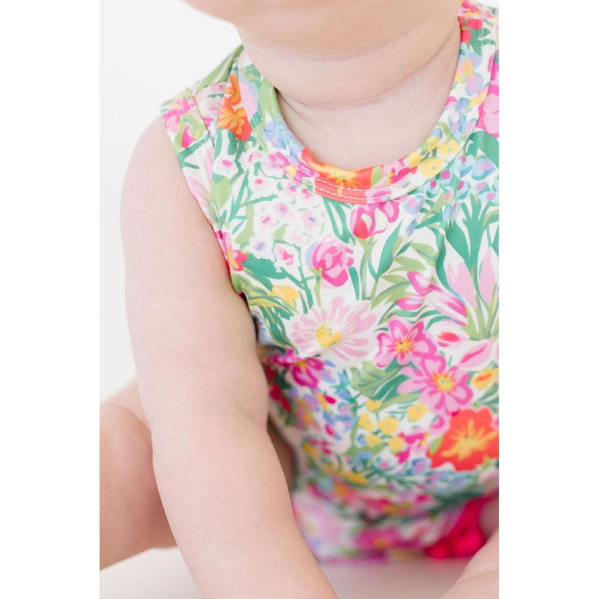 Preppy Petals Pom Pom Romper