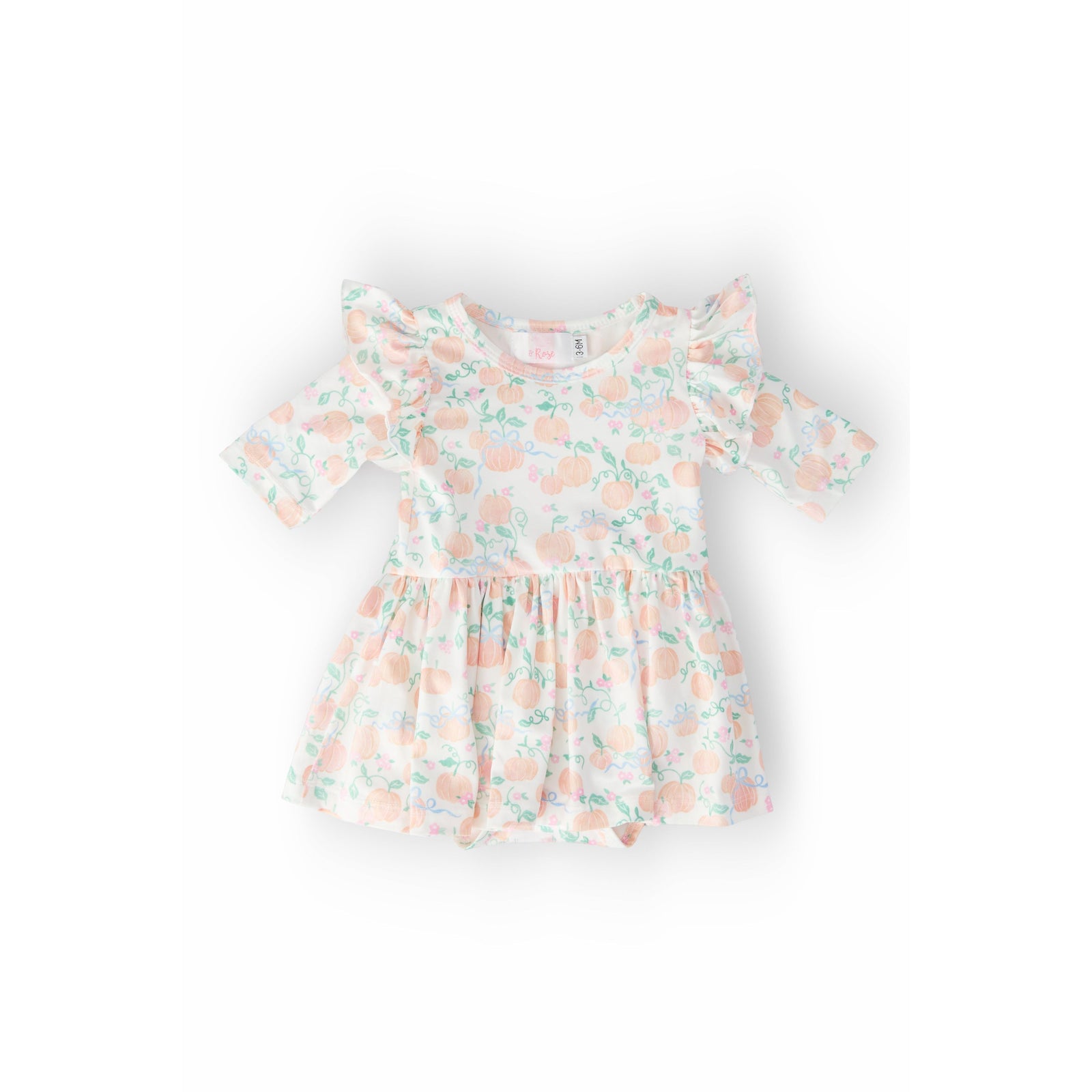 Pretty Pumpkins Twirl Flutter Bodysuit