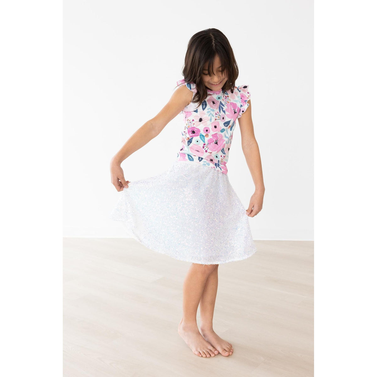 Pretty in Purple S/S Ruffle Tee