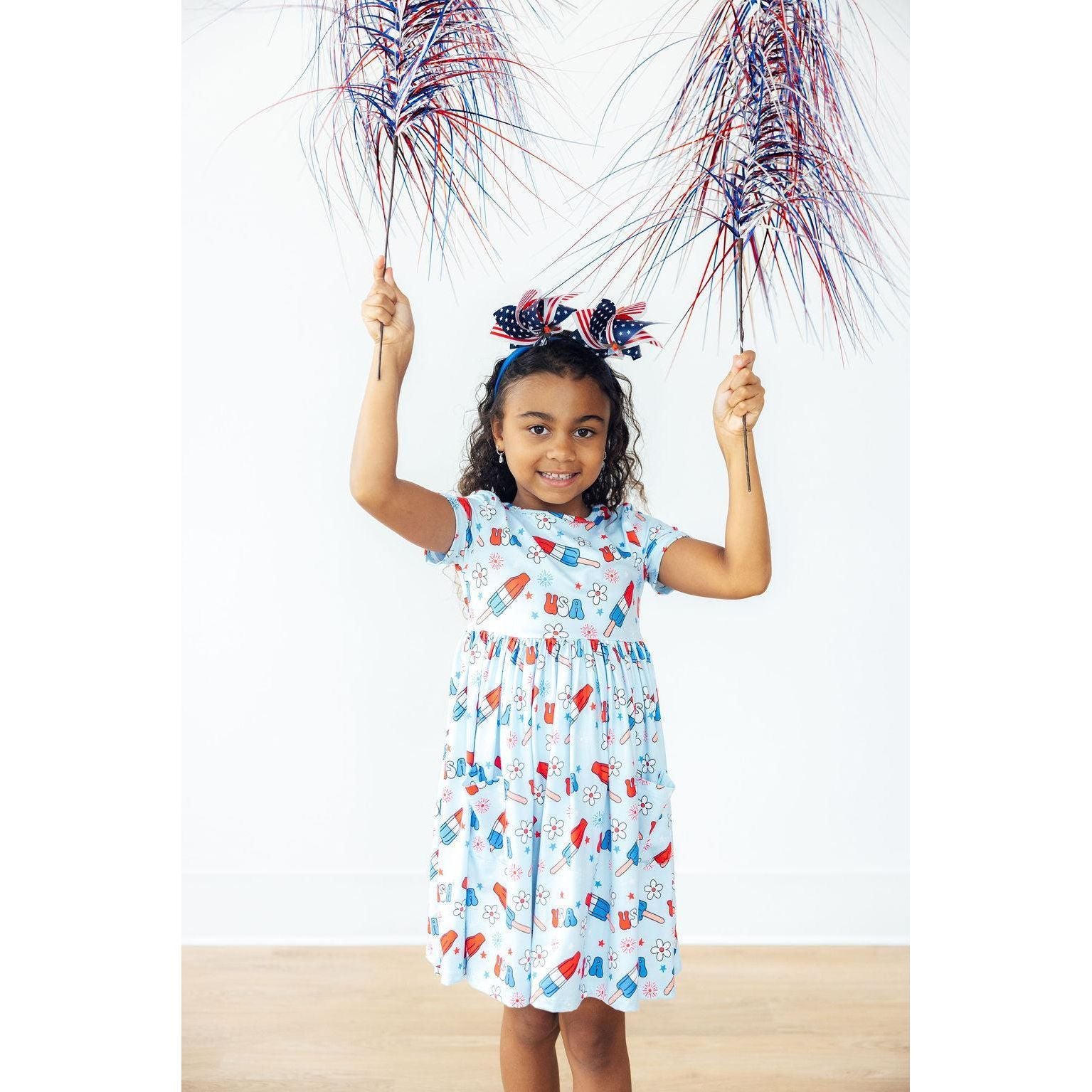 Proudly Patriotic S/S Pocket Twirl Dress