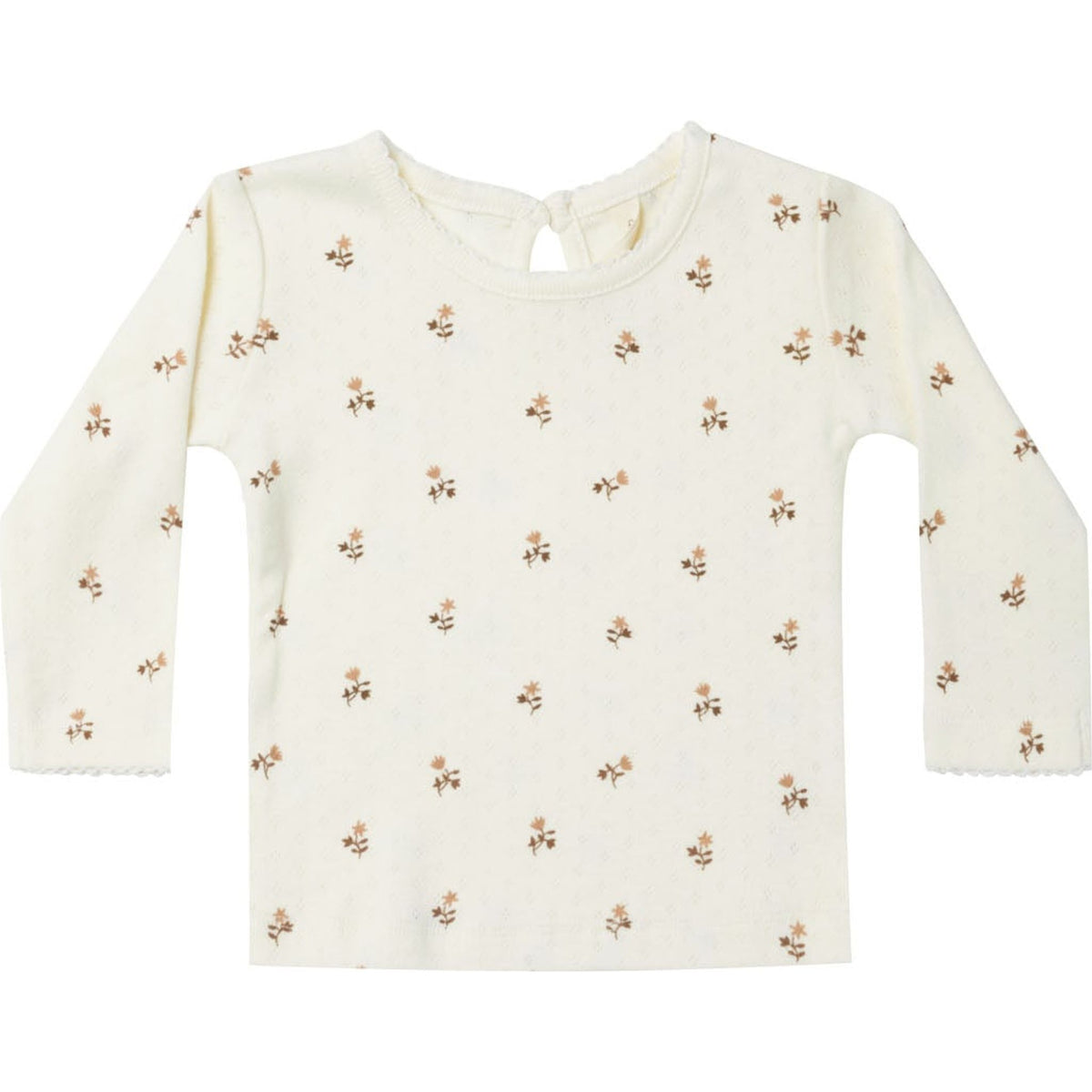 pointelle long sleeve tee || rose fleur
