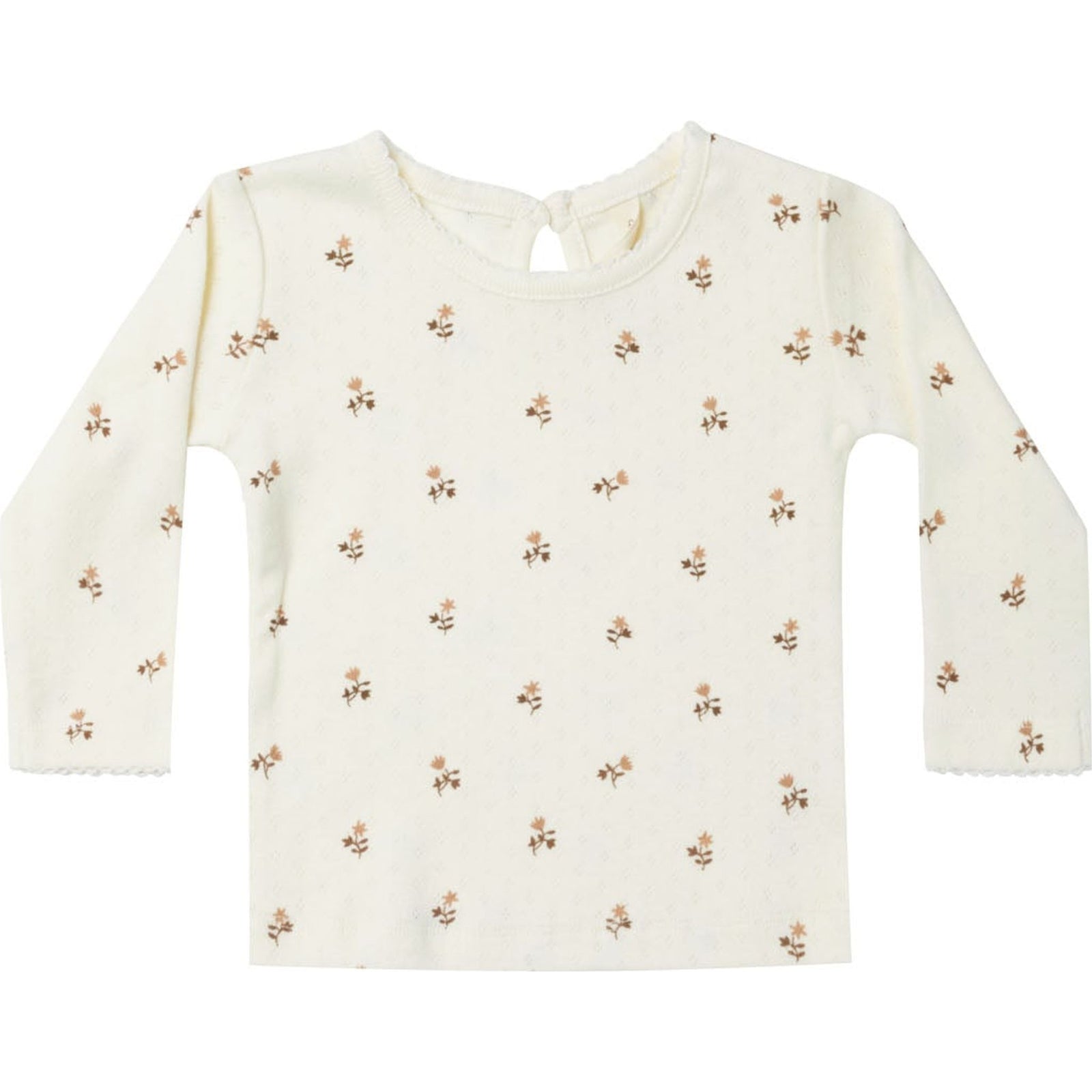 pointelle long sleeve tee || rose fleur