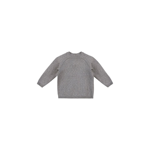 knit sweater || heathered lagoon