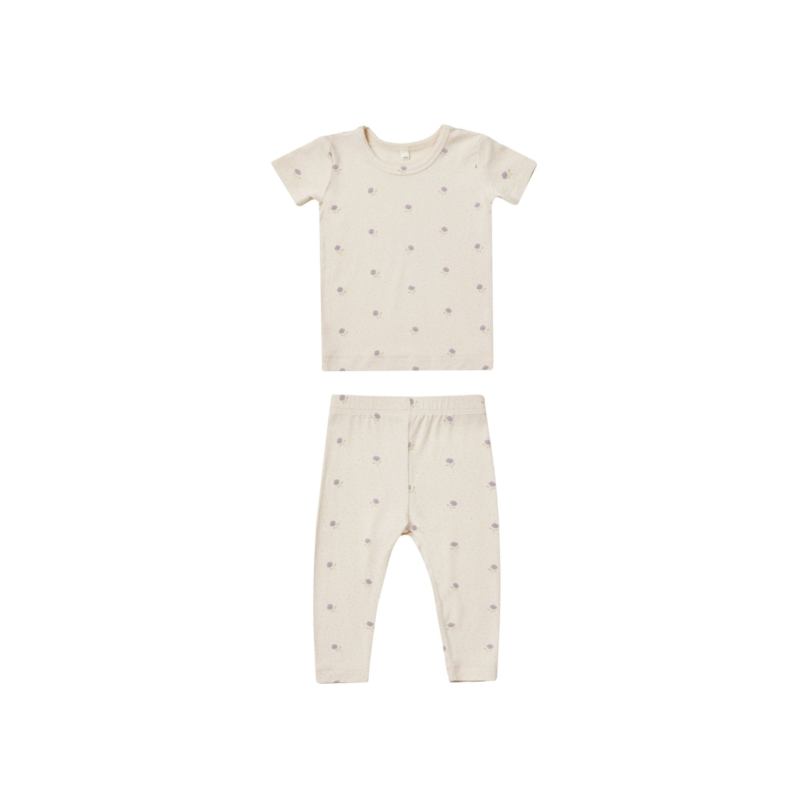 bamboo short sleeve pajama set || sweet pea