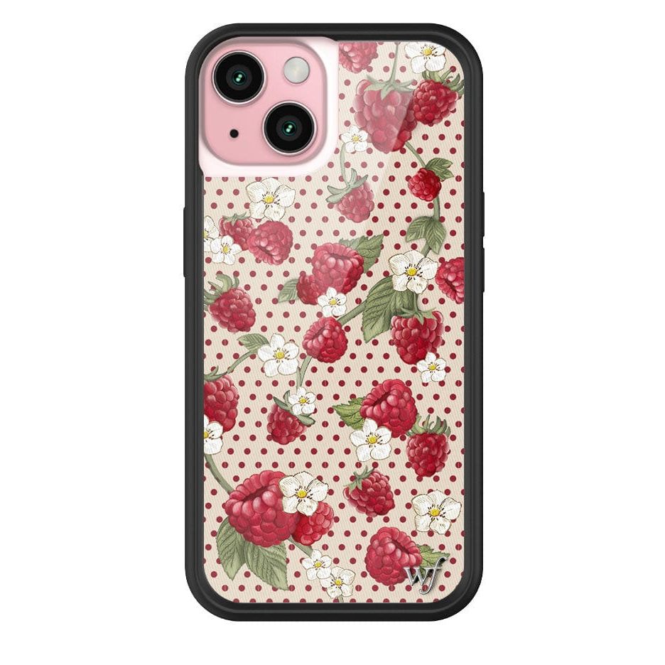 Raspberry Polka Dot iPhone Case