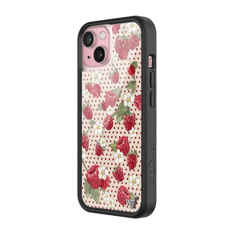 Raspberry Polka Dot iPhone Case