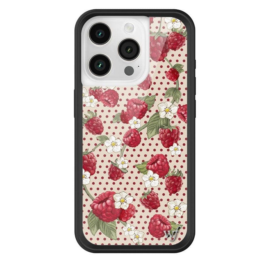 Raspberry Polka Dot iPhone Case