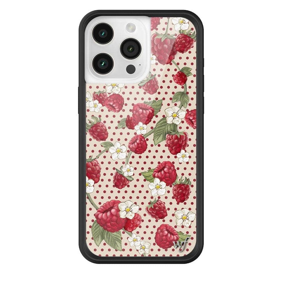 Raspberry Polka Dot iPhone Case