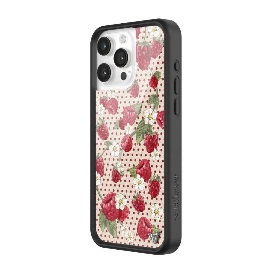 Raspberry Polka Dot iPhone Case