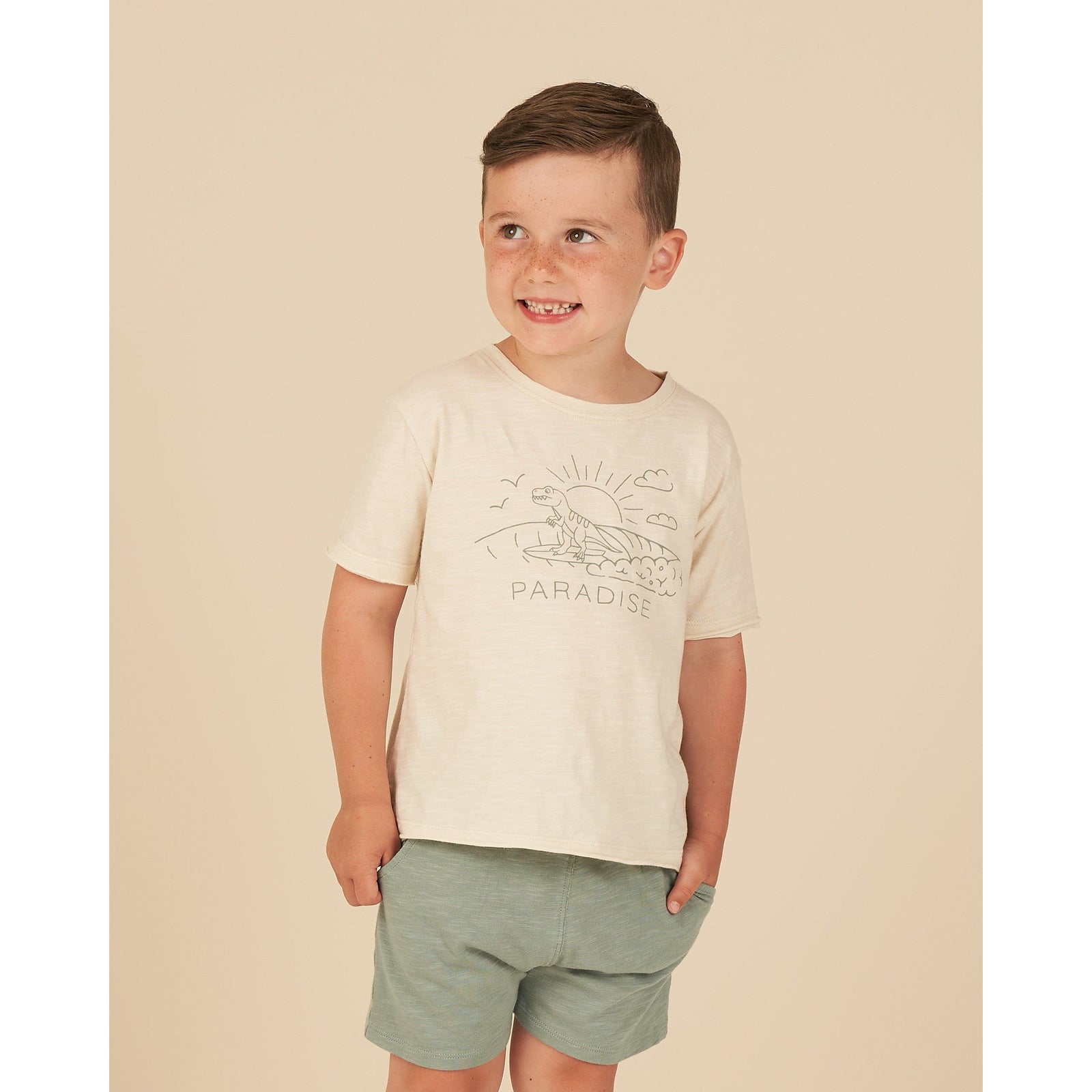 raw edge tee || paradise