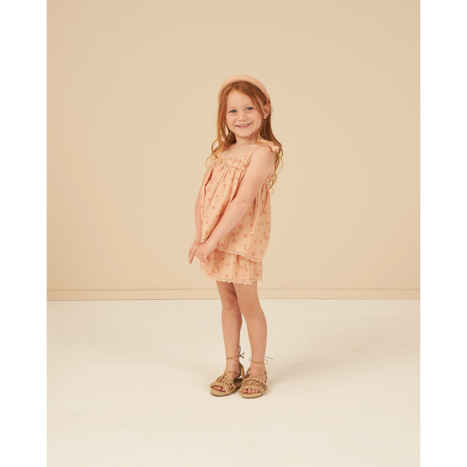 remi top || pink daisy