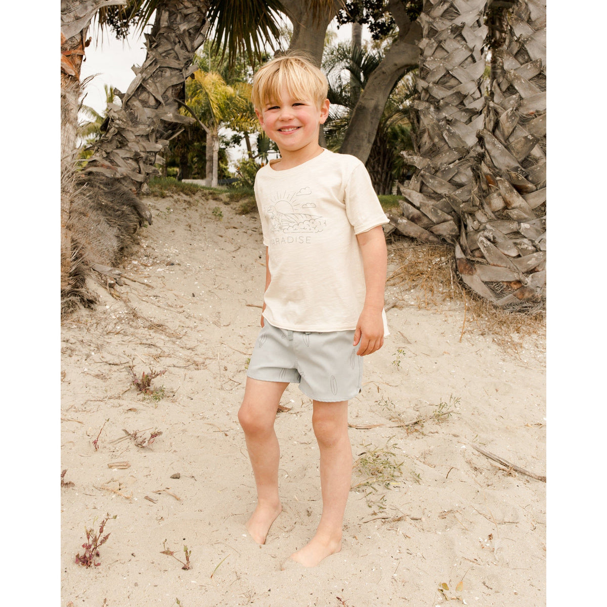 raw edge tee || paradise