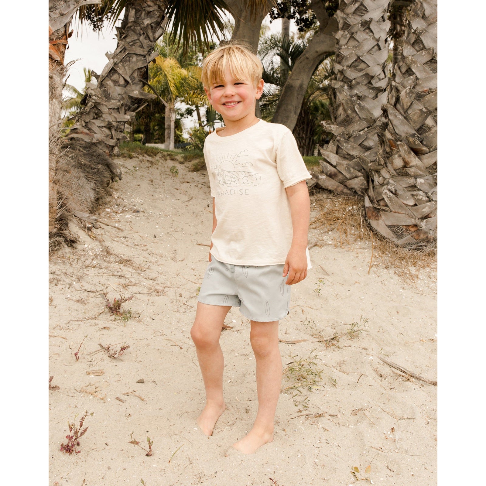 raw edge tee || paradise