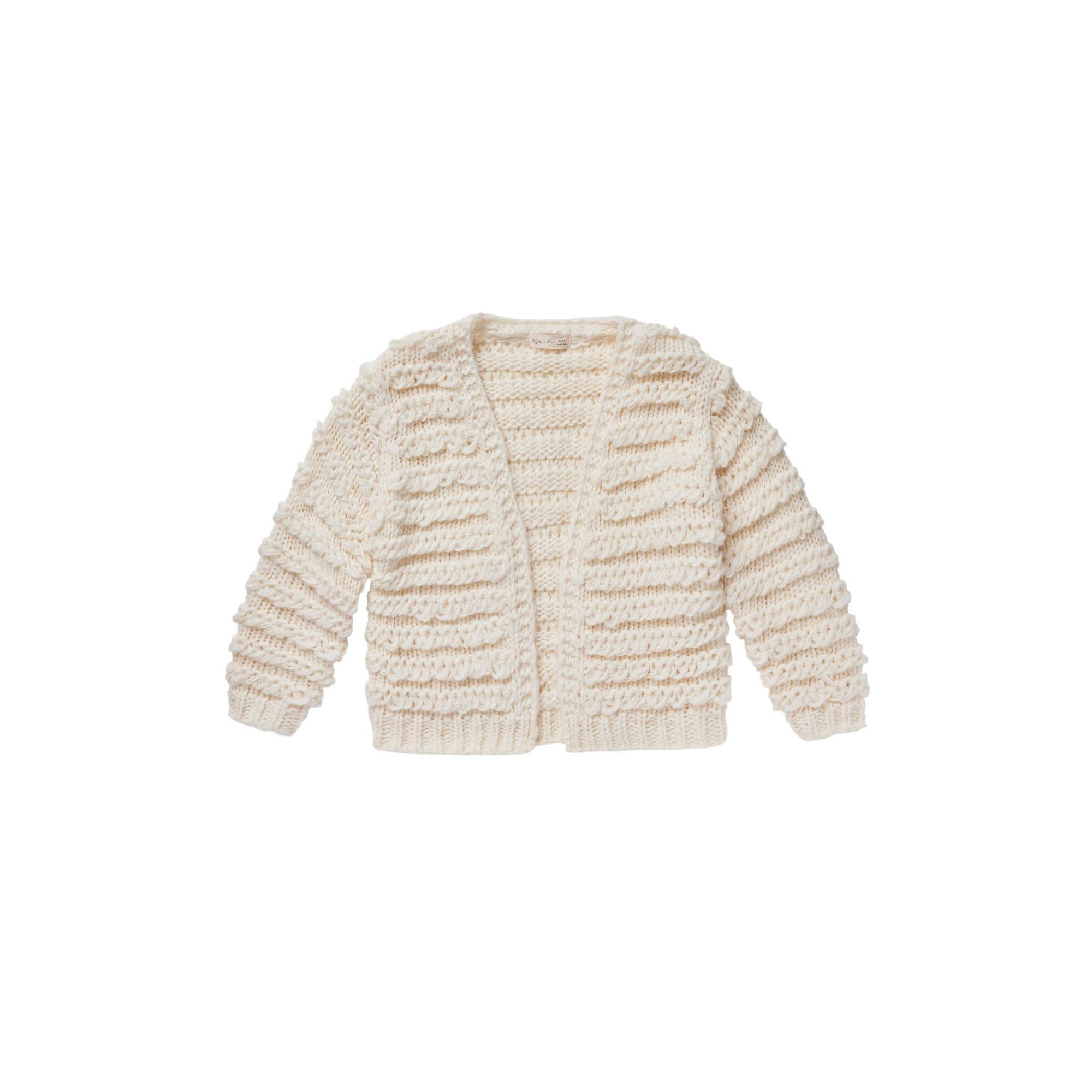 fringe cardigan || natural