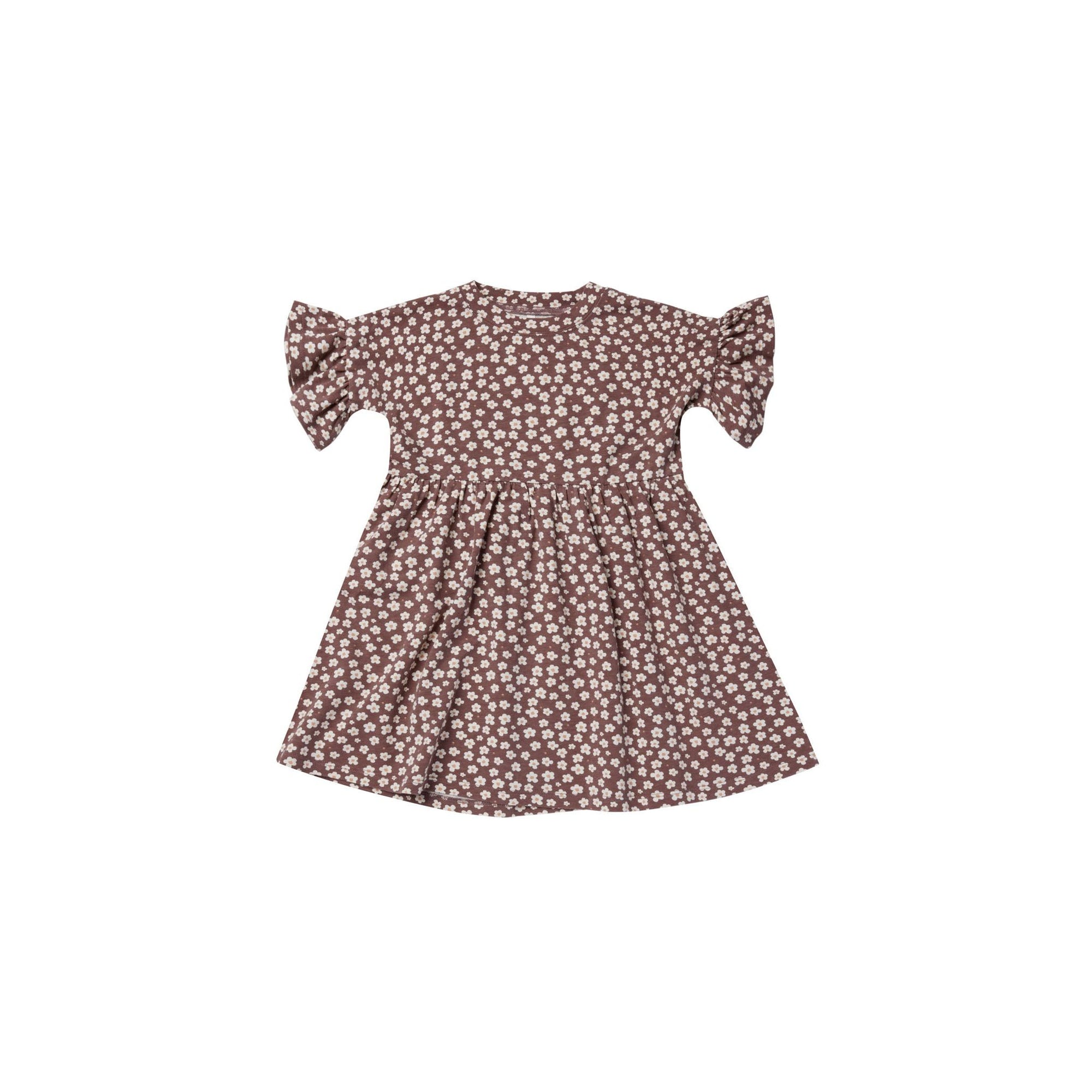 jersey babydoll dress || plum ditsy
