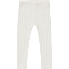 ribbed legging || ivory