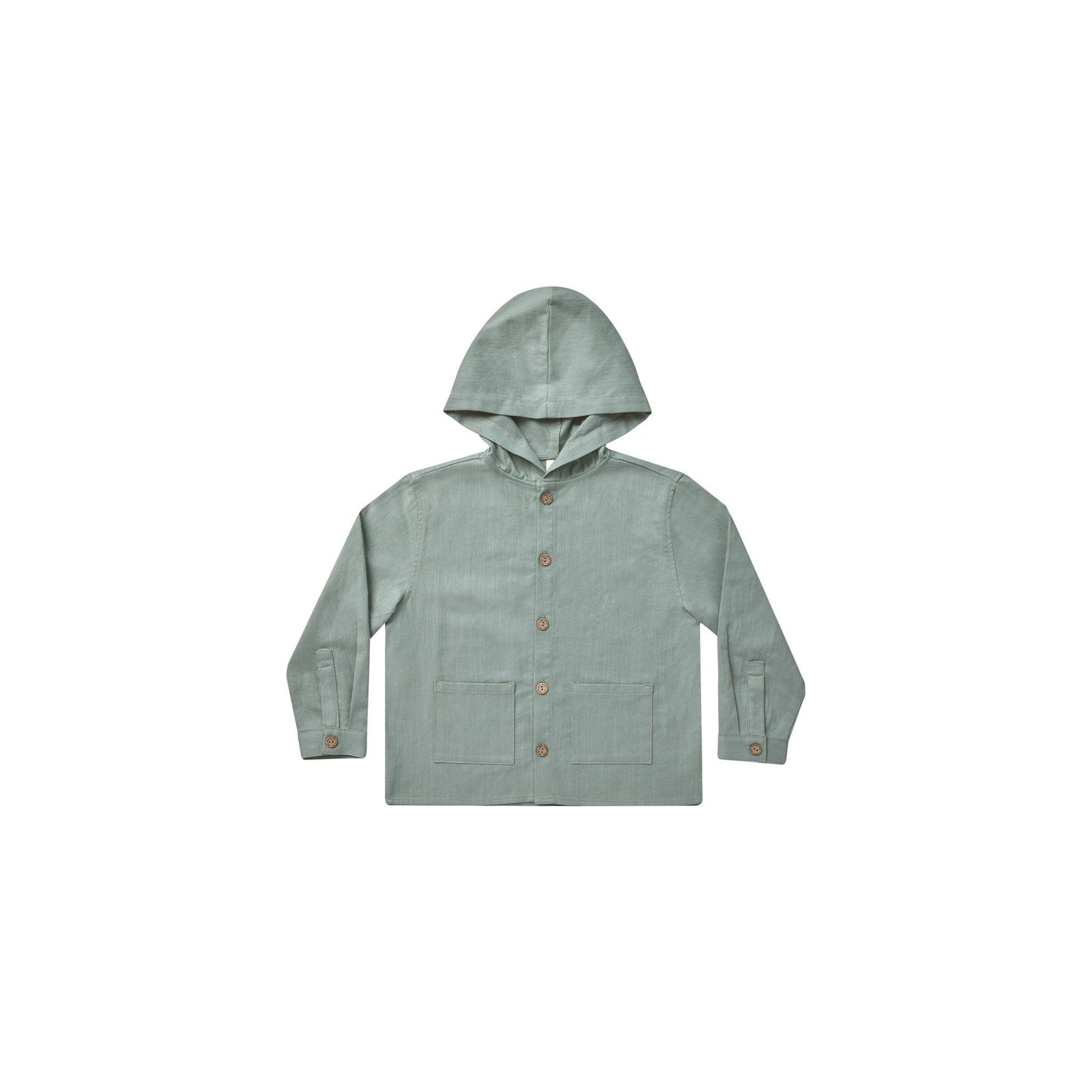 hooded overshirt || aqua