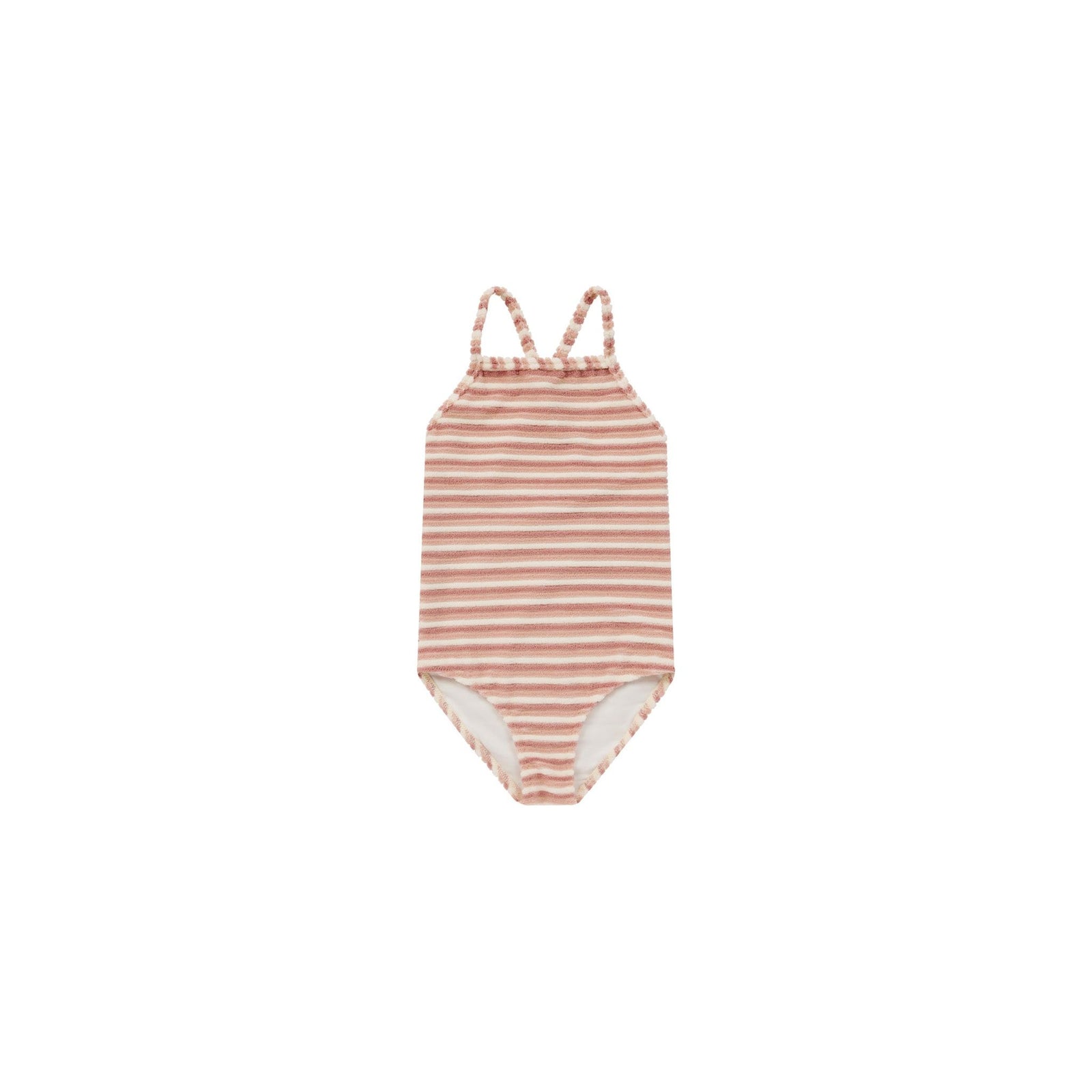 sky one-piece || pink stripe