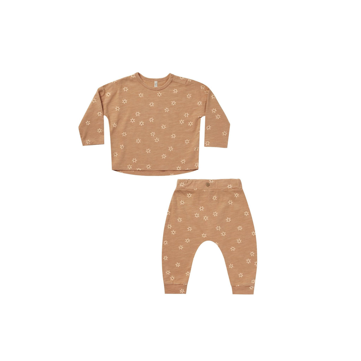 long sleeve tee + pant set || petite daisy