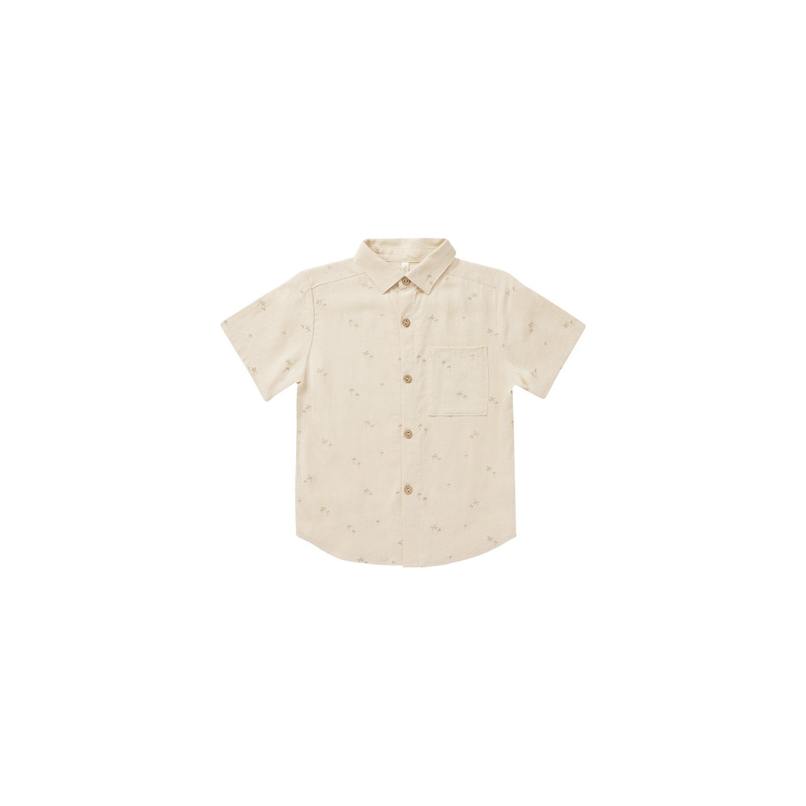 collared short sleeve shirt || palm