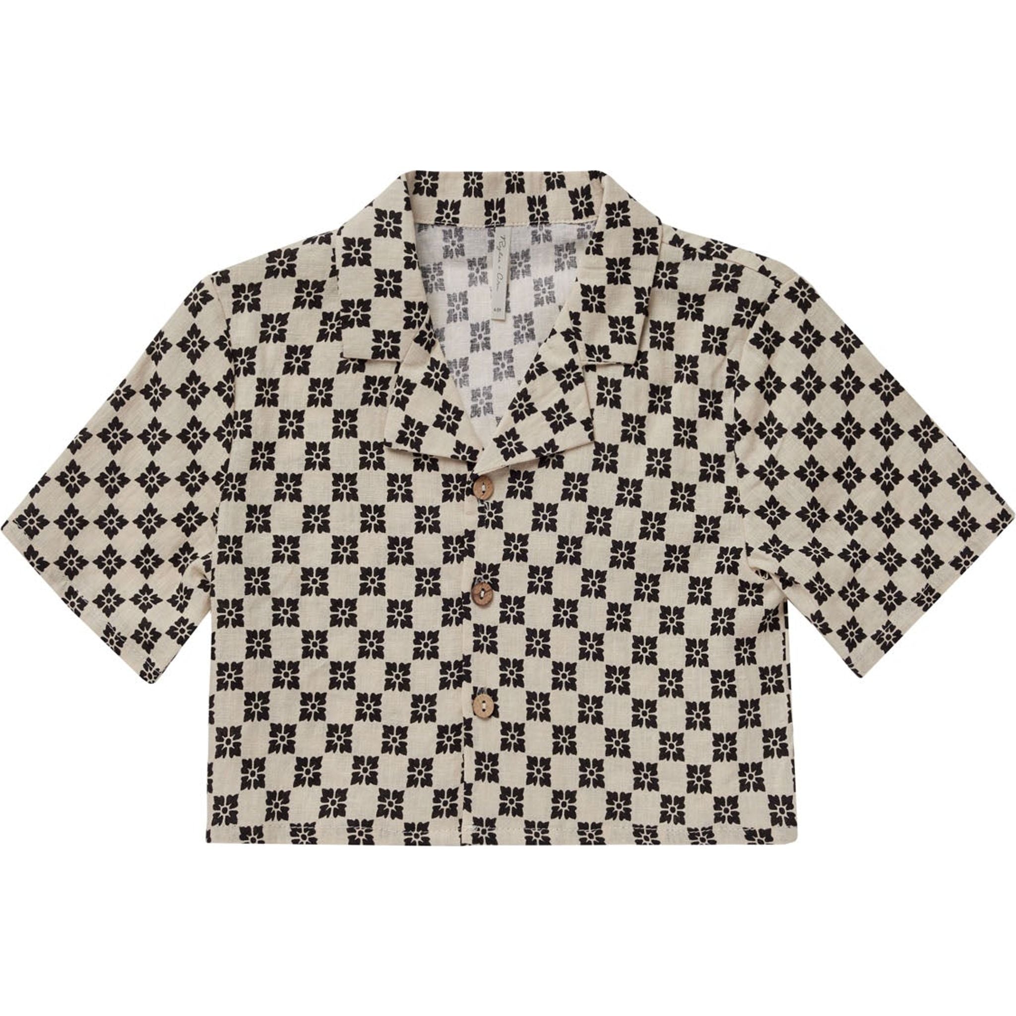 miley top || flower check