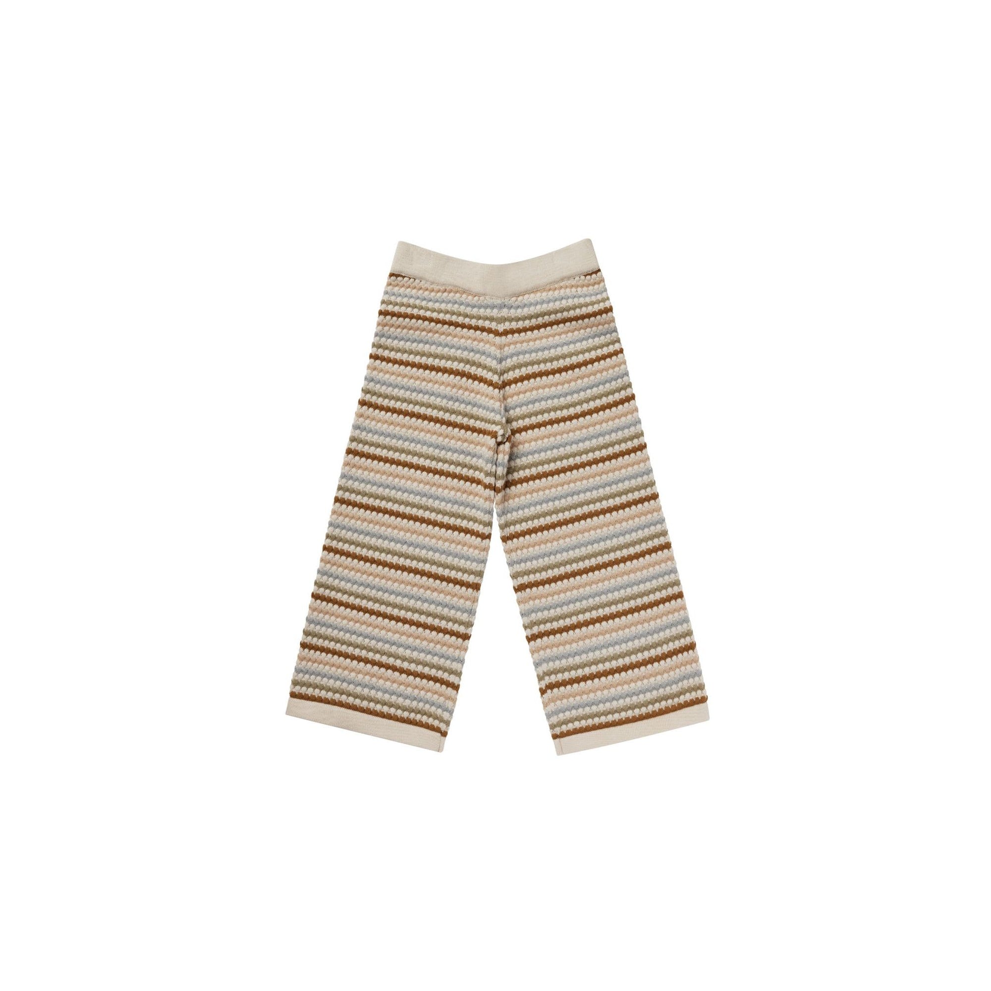 knit wide leg pant | honeycomb stripe
