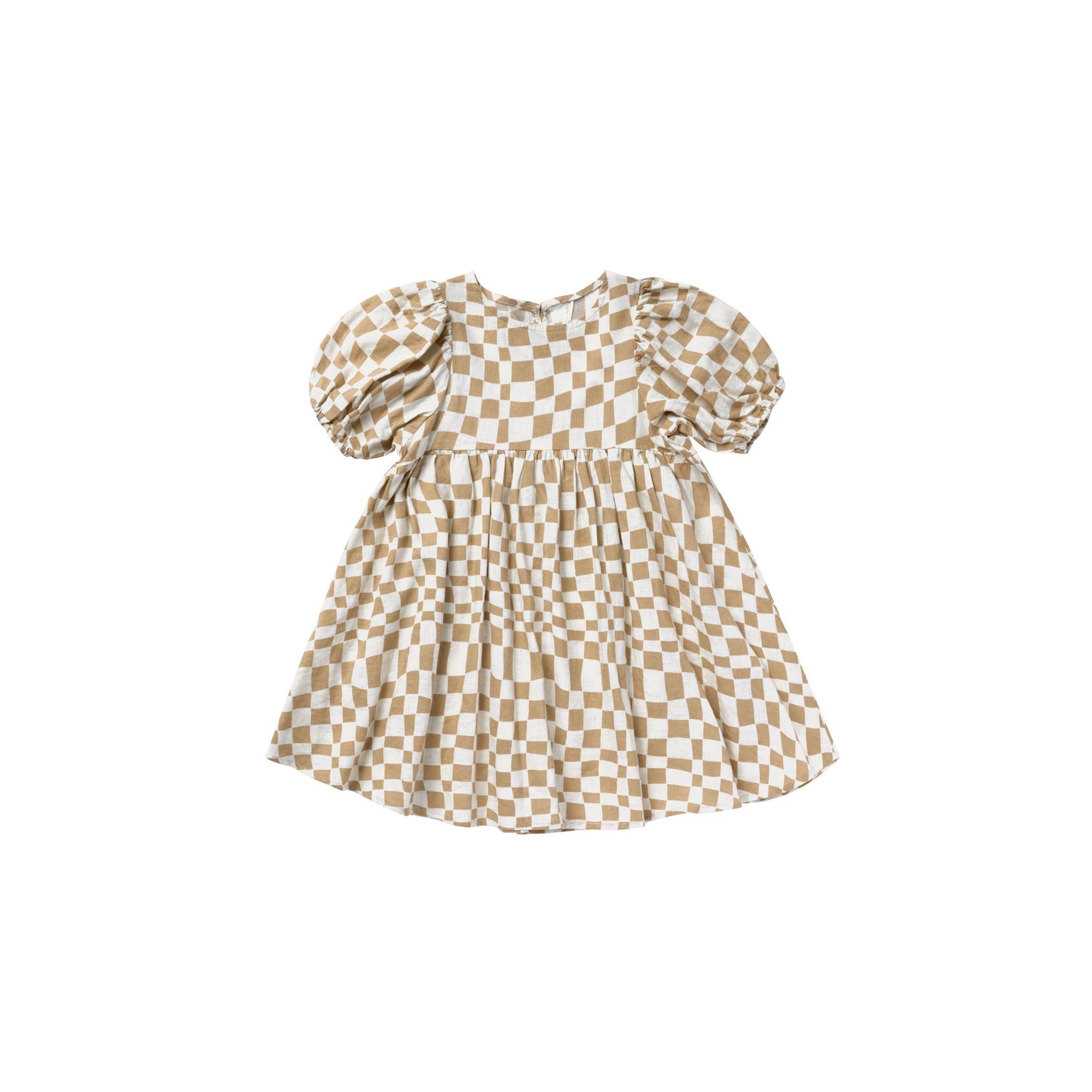 marley dress || sand checker