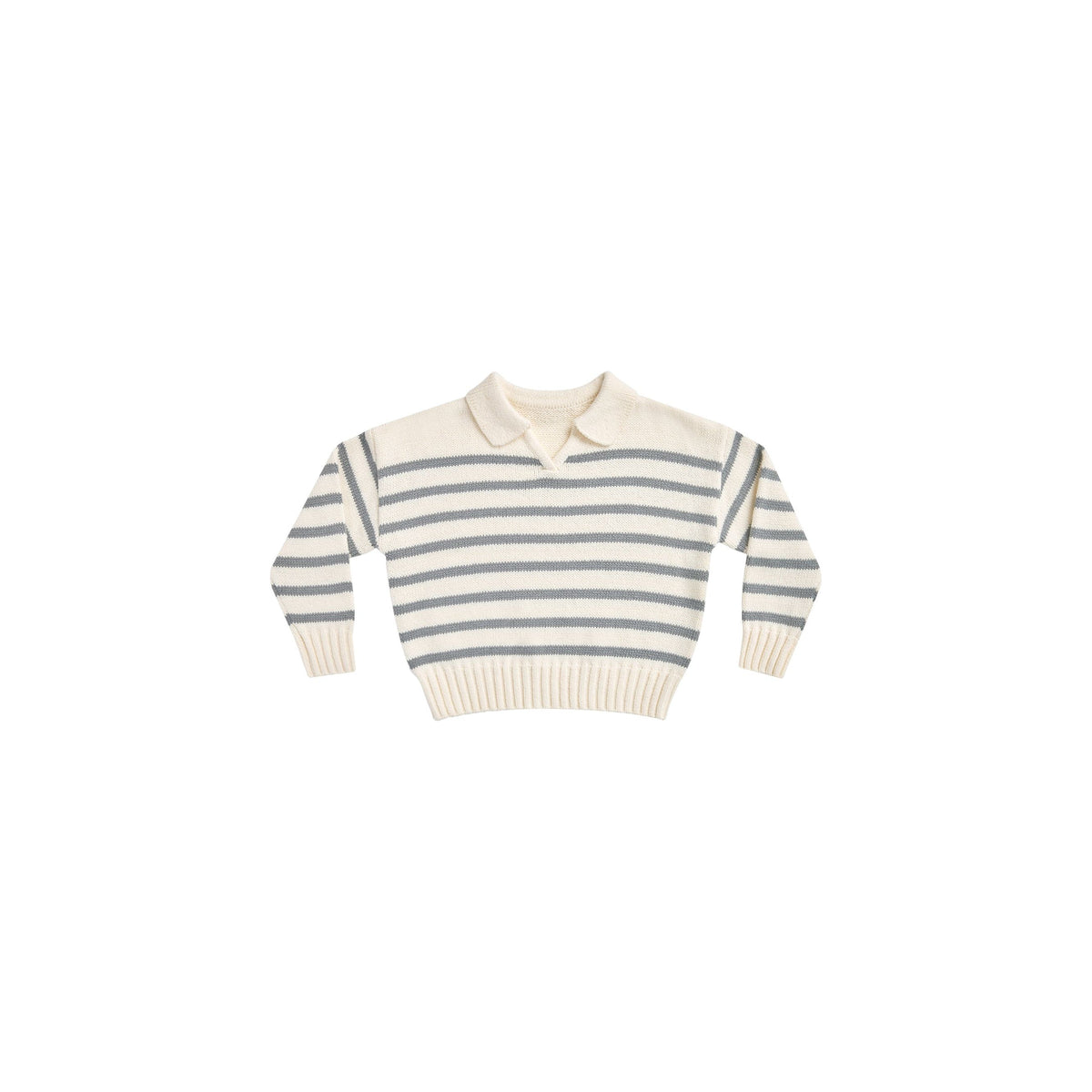 collared sweater || stripe