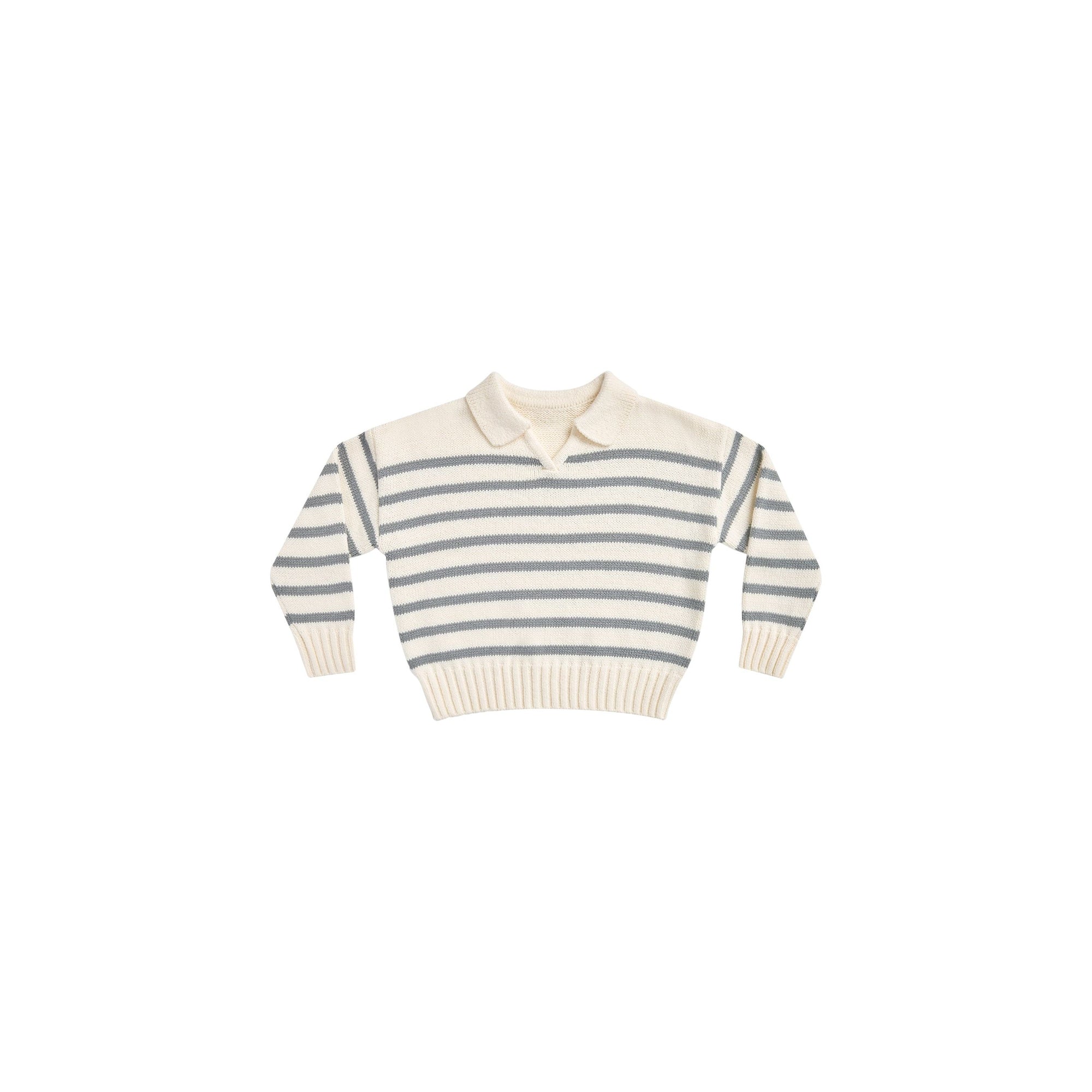 collared long sleeve shirt || brass stripe