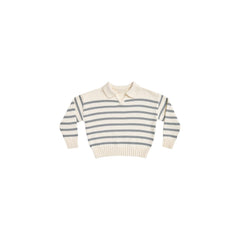 collared sweater || stripe