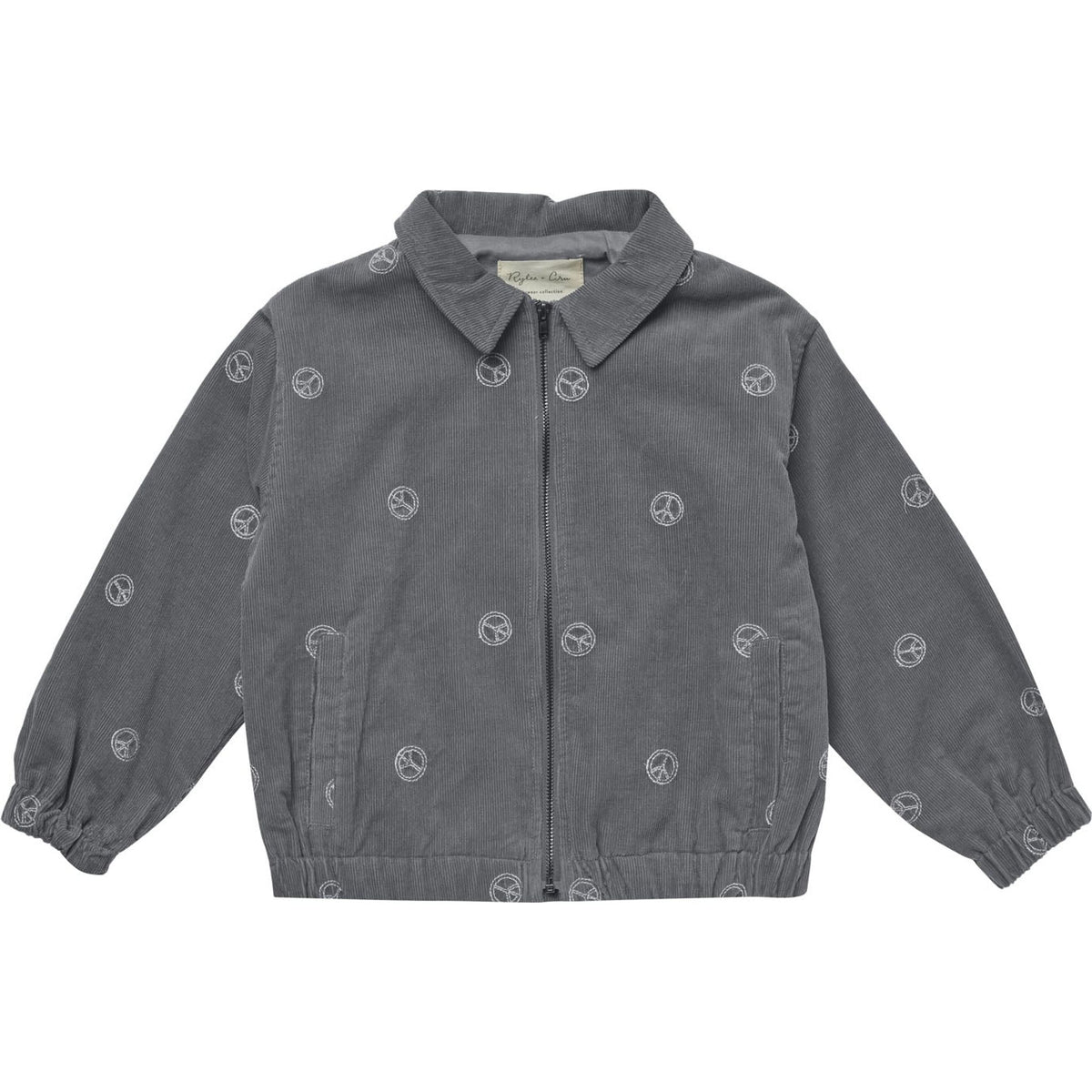 cord bomber || peace embroidery