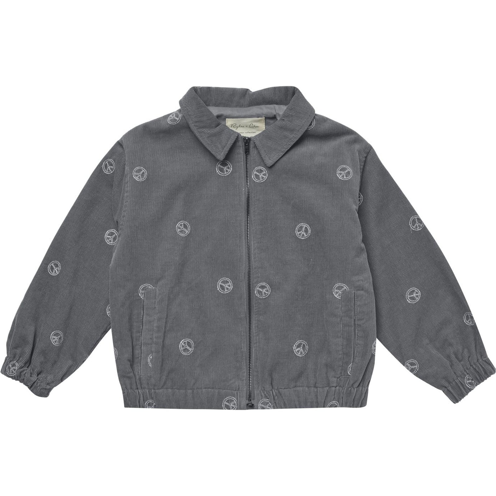 cord bomber || peace embroidery