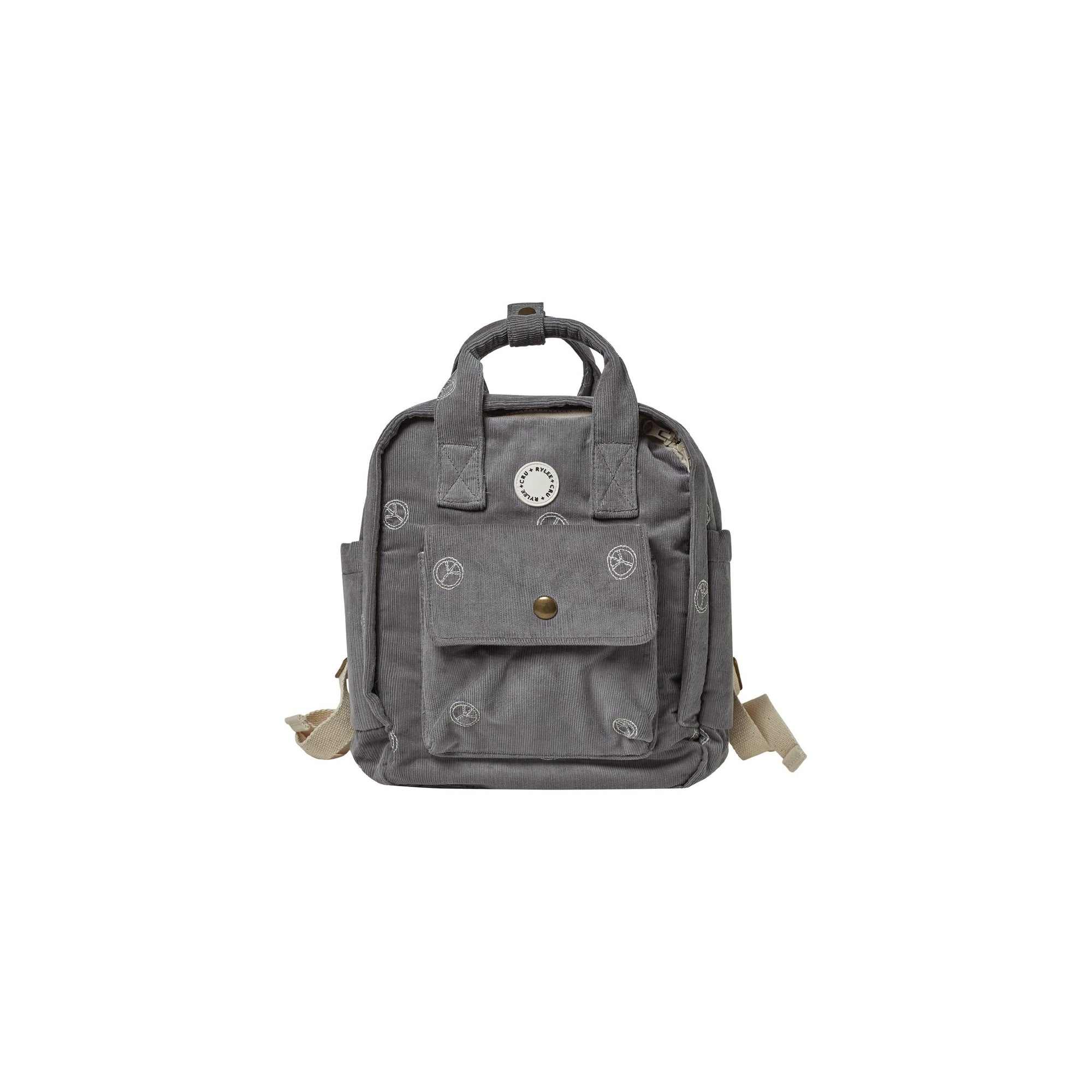 mini backpack || peace emboridery