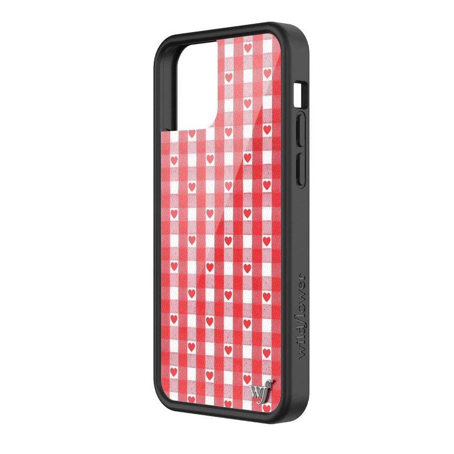 Gingham Hearts | Red iPhone Case