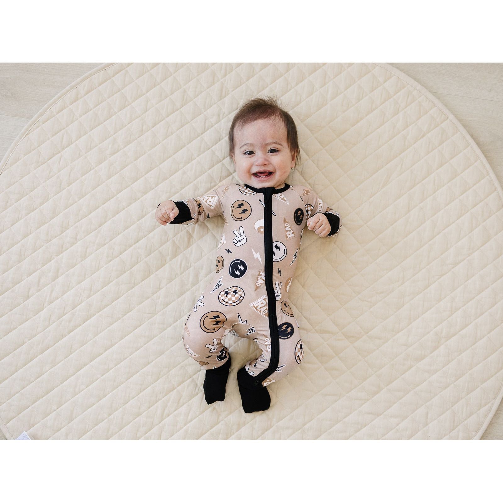 Bamboo Zip Romper | Latte Rad Vibes