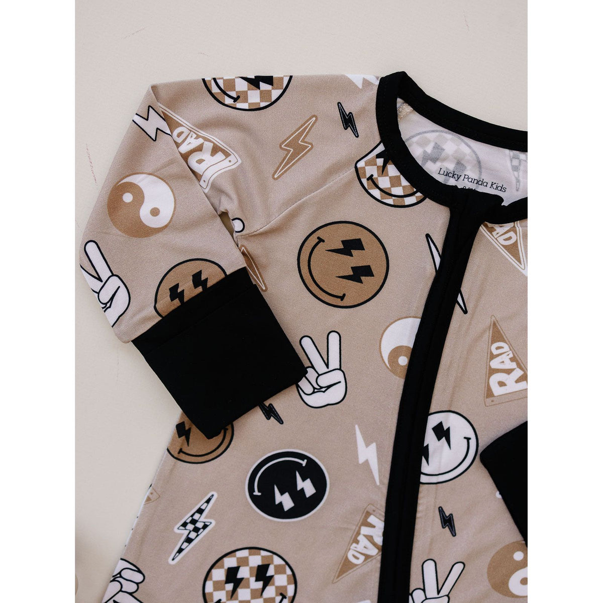 Bamboo Zip Romper | Latte Rad Vibes