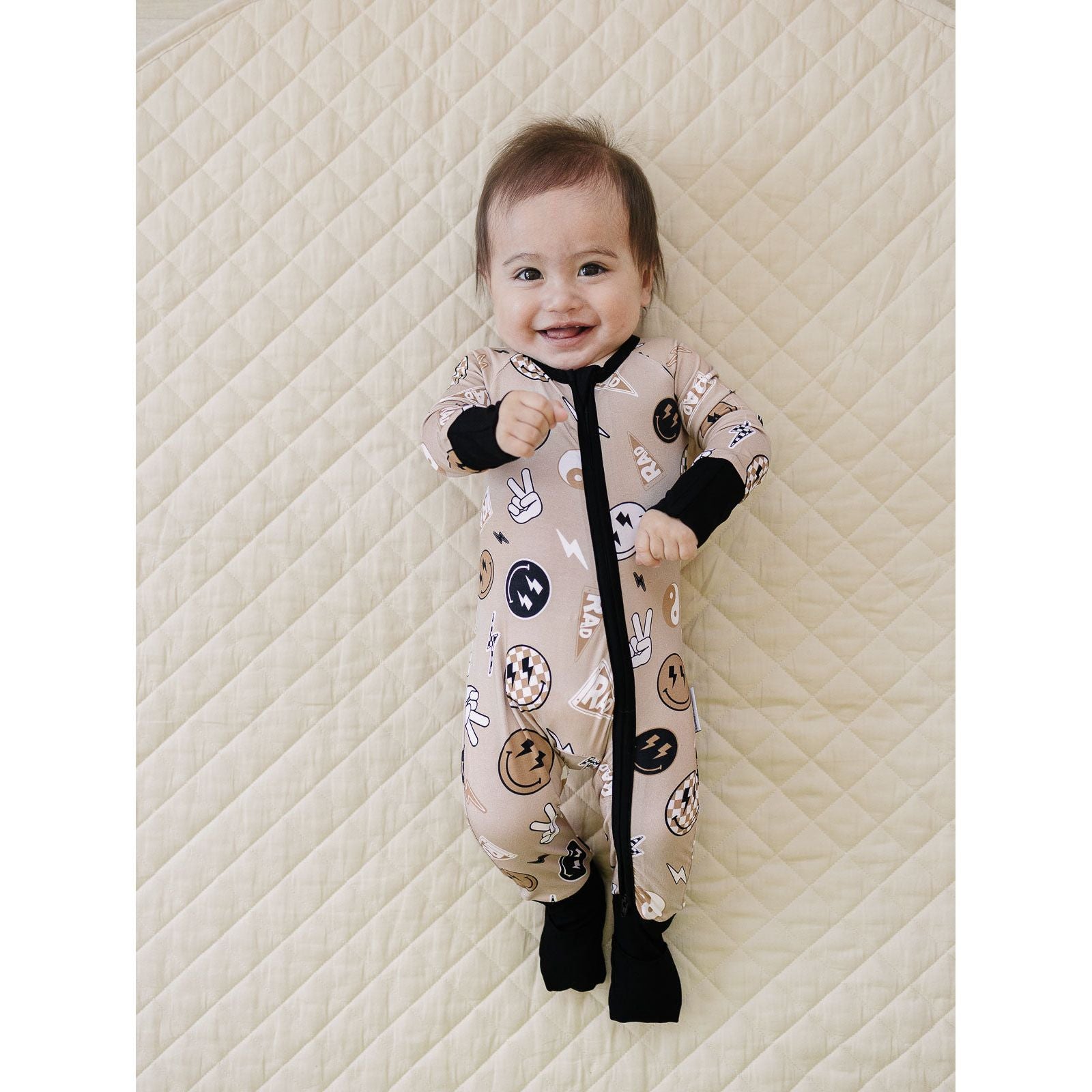 Bamboo Zip Romper | Latte Rad Vibes