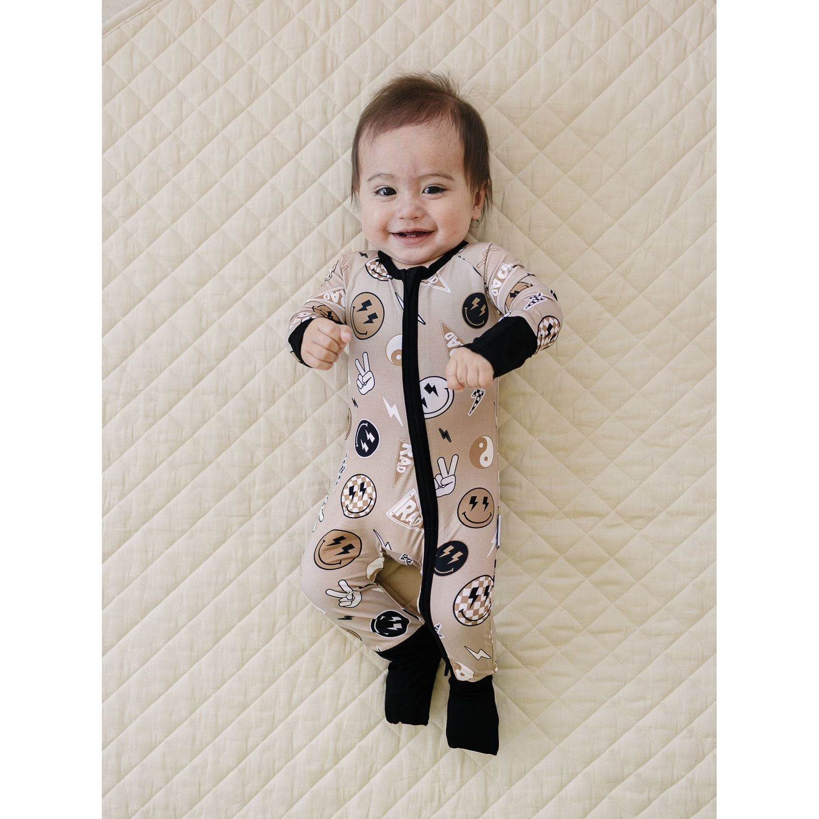 Bamboo Zip Romper | Latte Rad Vibes