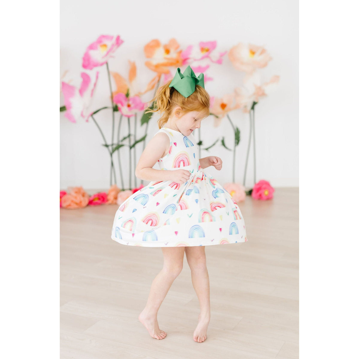 Radiant Rainbows Tank Twirl Dress