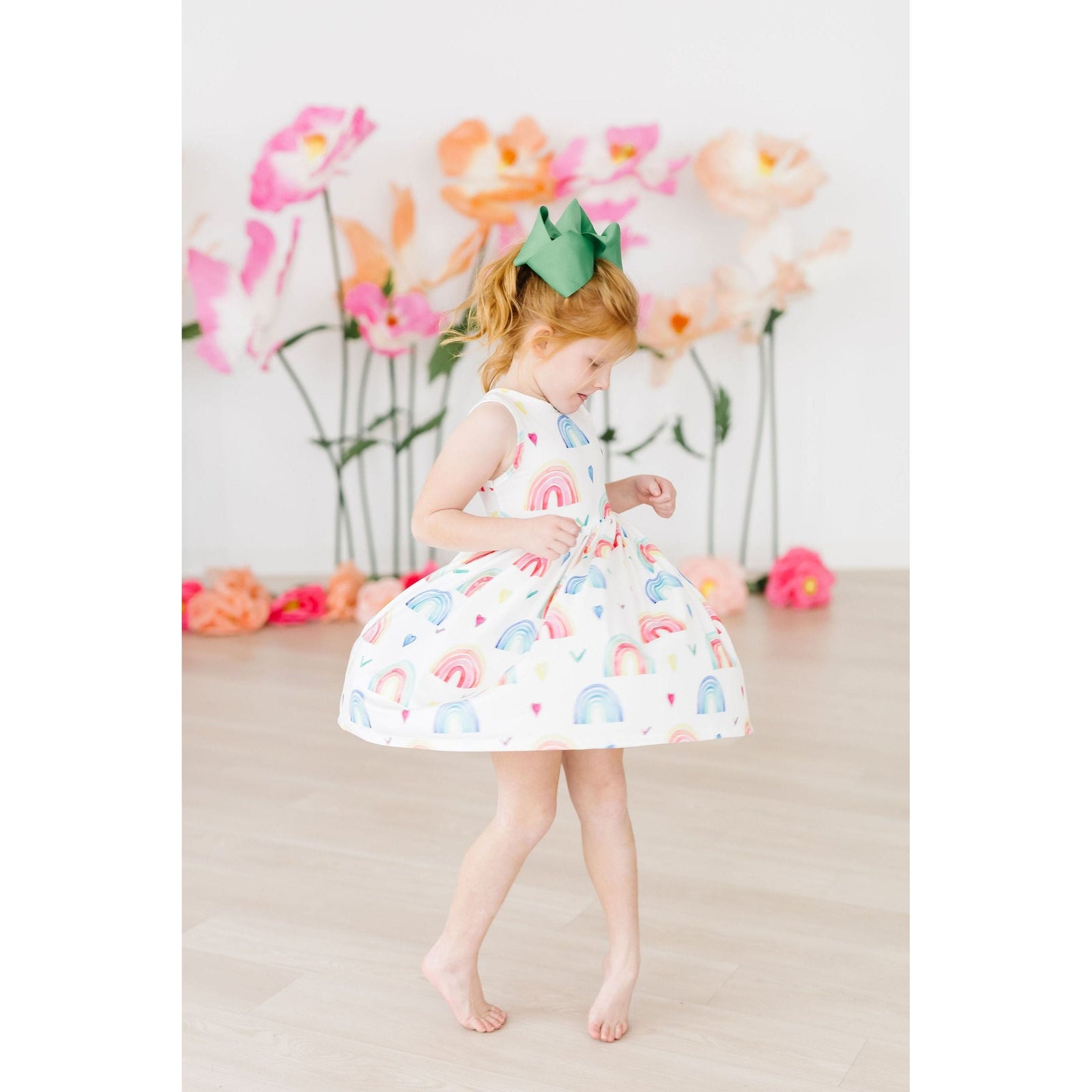 Radiant Rainbows Tank Twirl Dress