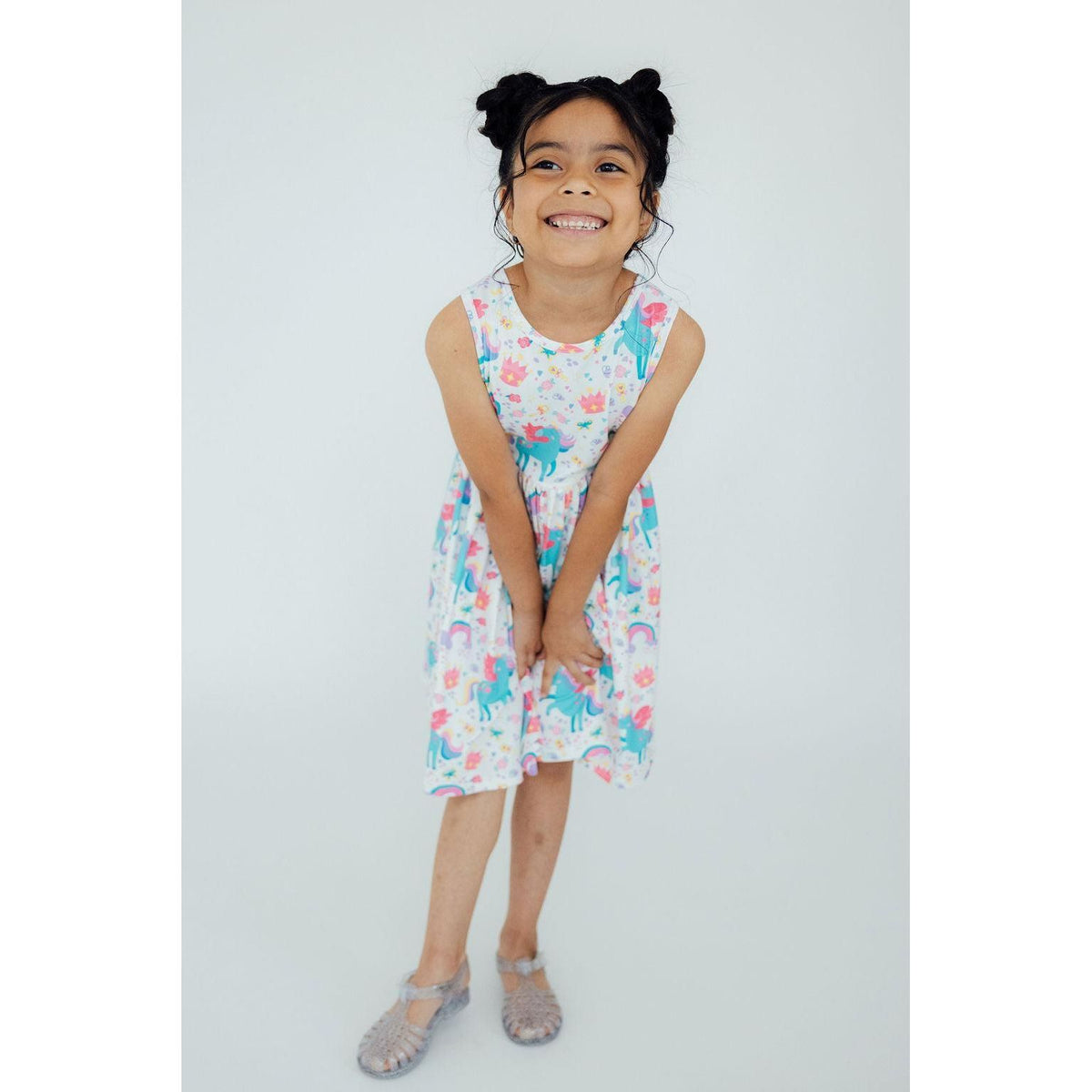 Rainbow Meadows Tank Twirl Dress